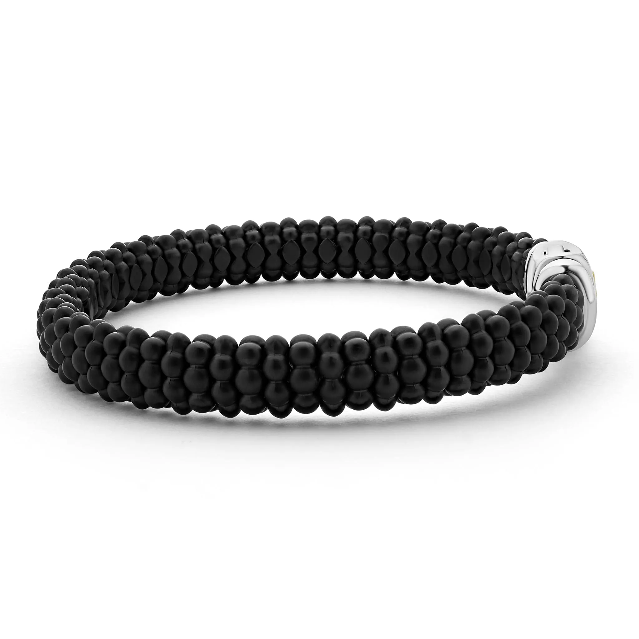 Black Caviar Matte Ceramic Beaded Bracelet | 9mm sold by LAGOS product image thumbnail 3