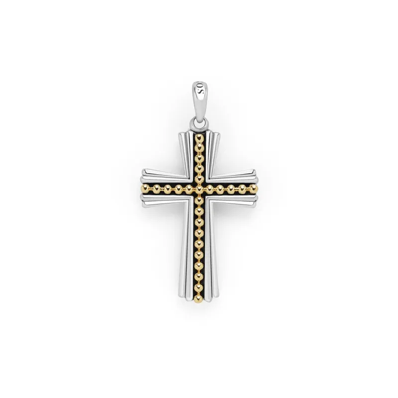Anthem Two-Tone Cross Amulet sold by LAGOS