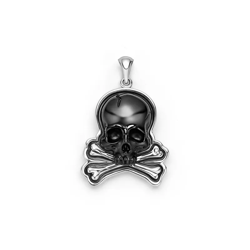 Anthem Black Agate Skull Amulet sold by LAGOS