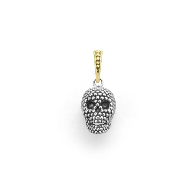 Anthem Caviar Beaded Skull Amulet sold by LAGOS