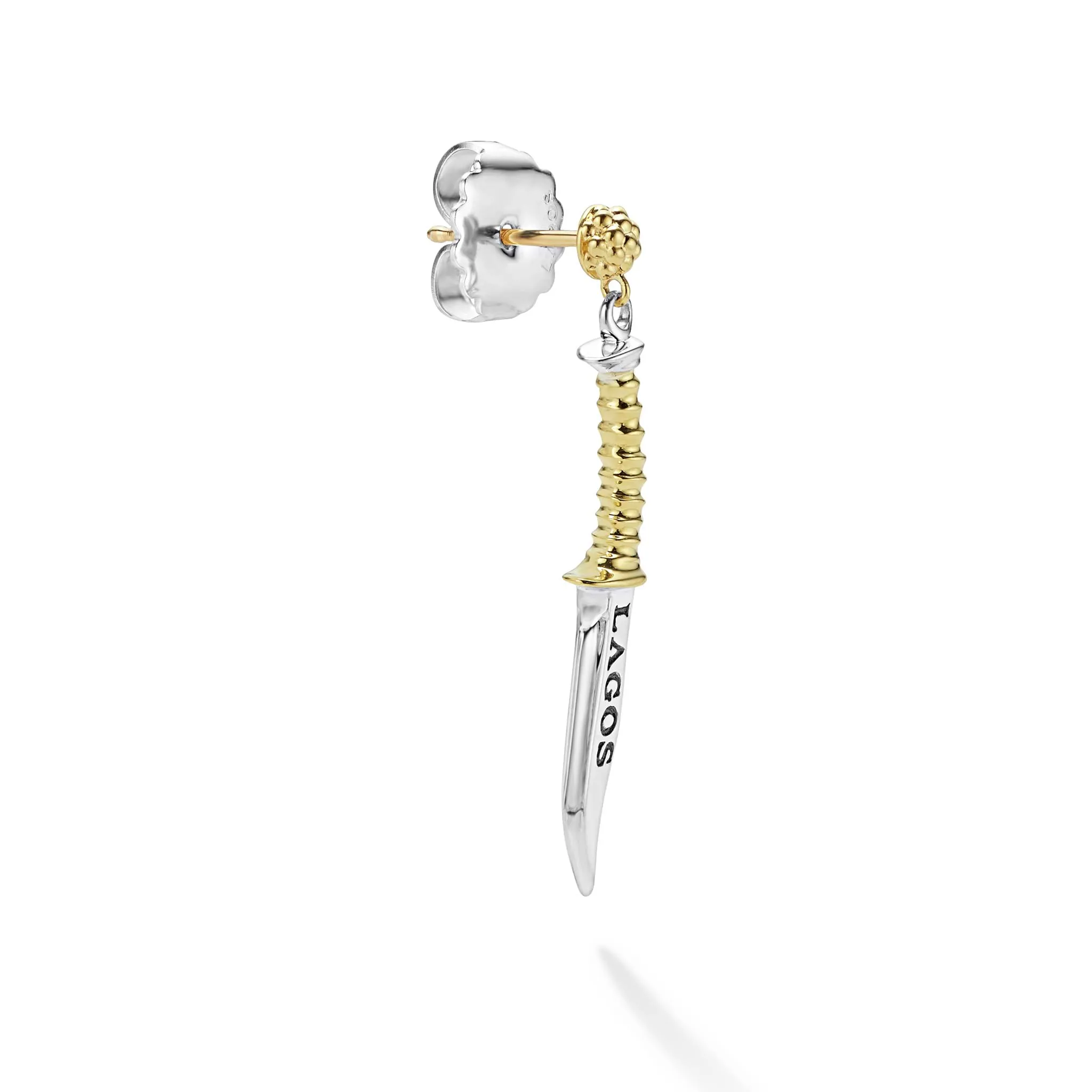 Anthem Two-Tone Dagger Drop Earring sold by LAGOS product image thumbnail 3