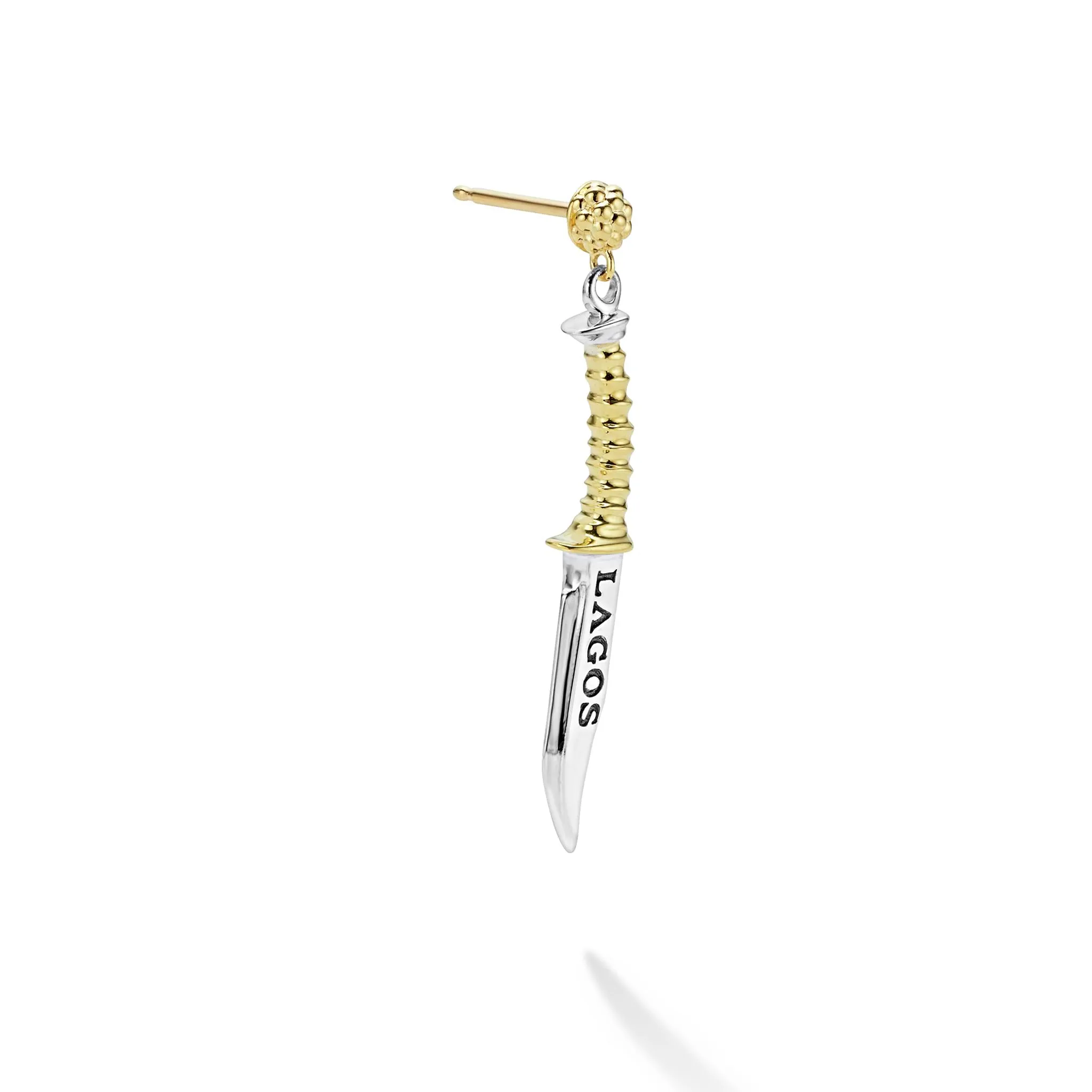Anthem Two-Tone Dagger Drop Earring sold by LAGOS product image thumbnail 4