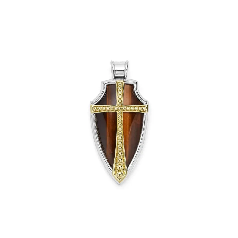 Anthem Tiger Eye Shield Amulet sold by LAGOS