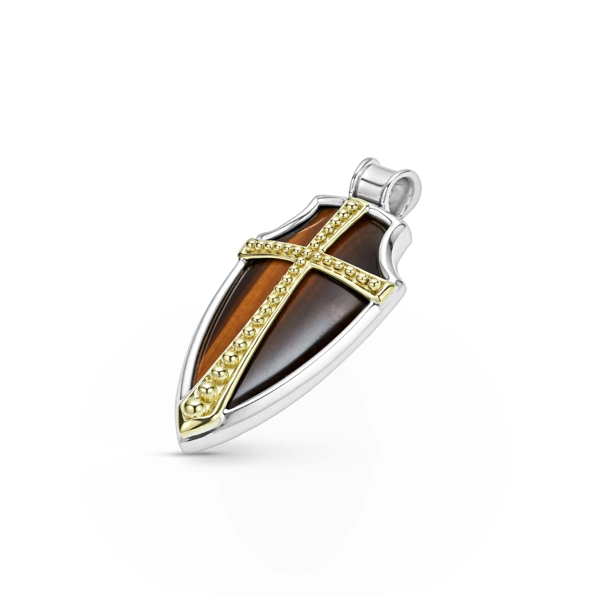 Anthem Tiger Eye Shield Amulet sold by LAGOS product image thumbnail 3