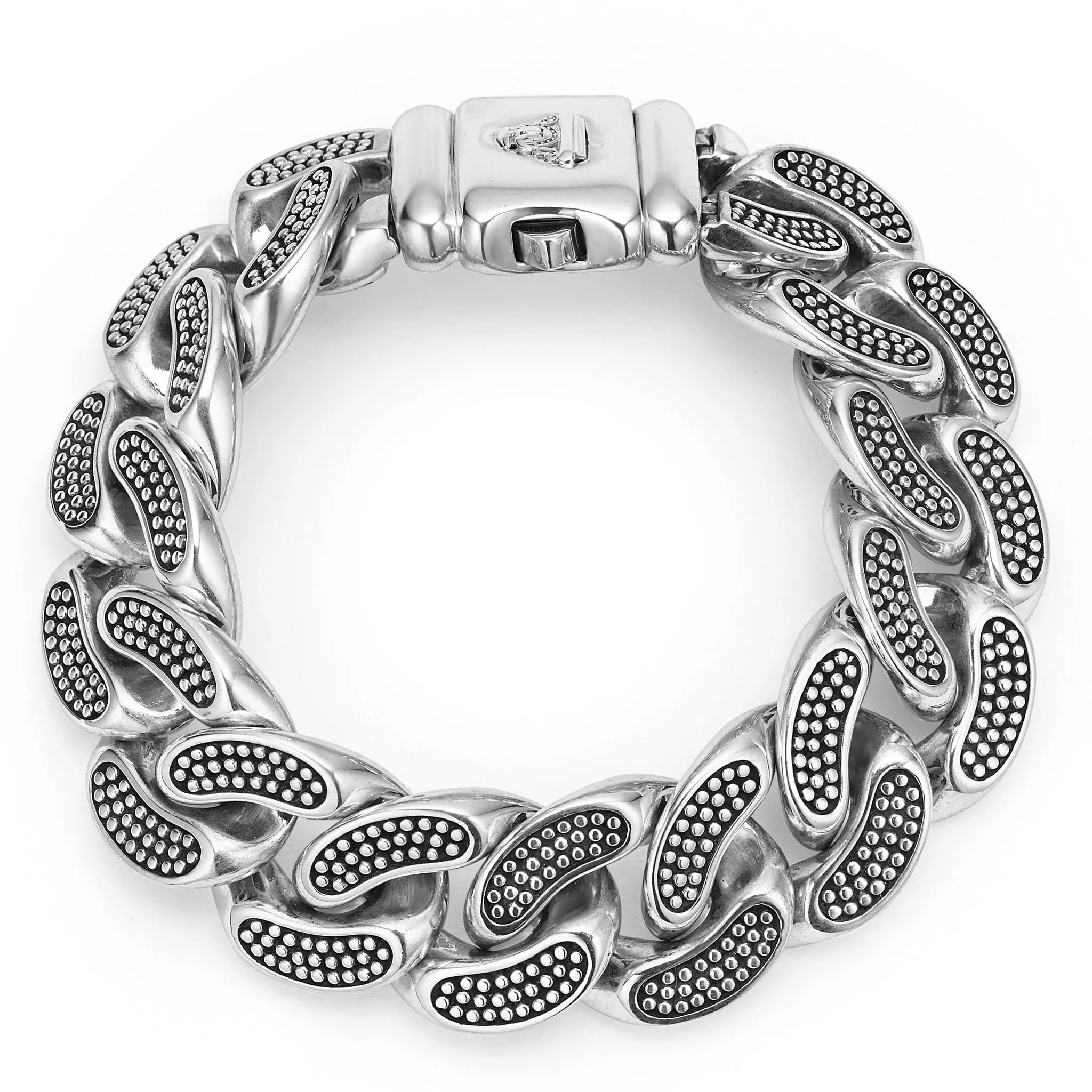 Anthem Silver Curb Link Chain Bracelet | 19mm sold by LAGOS