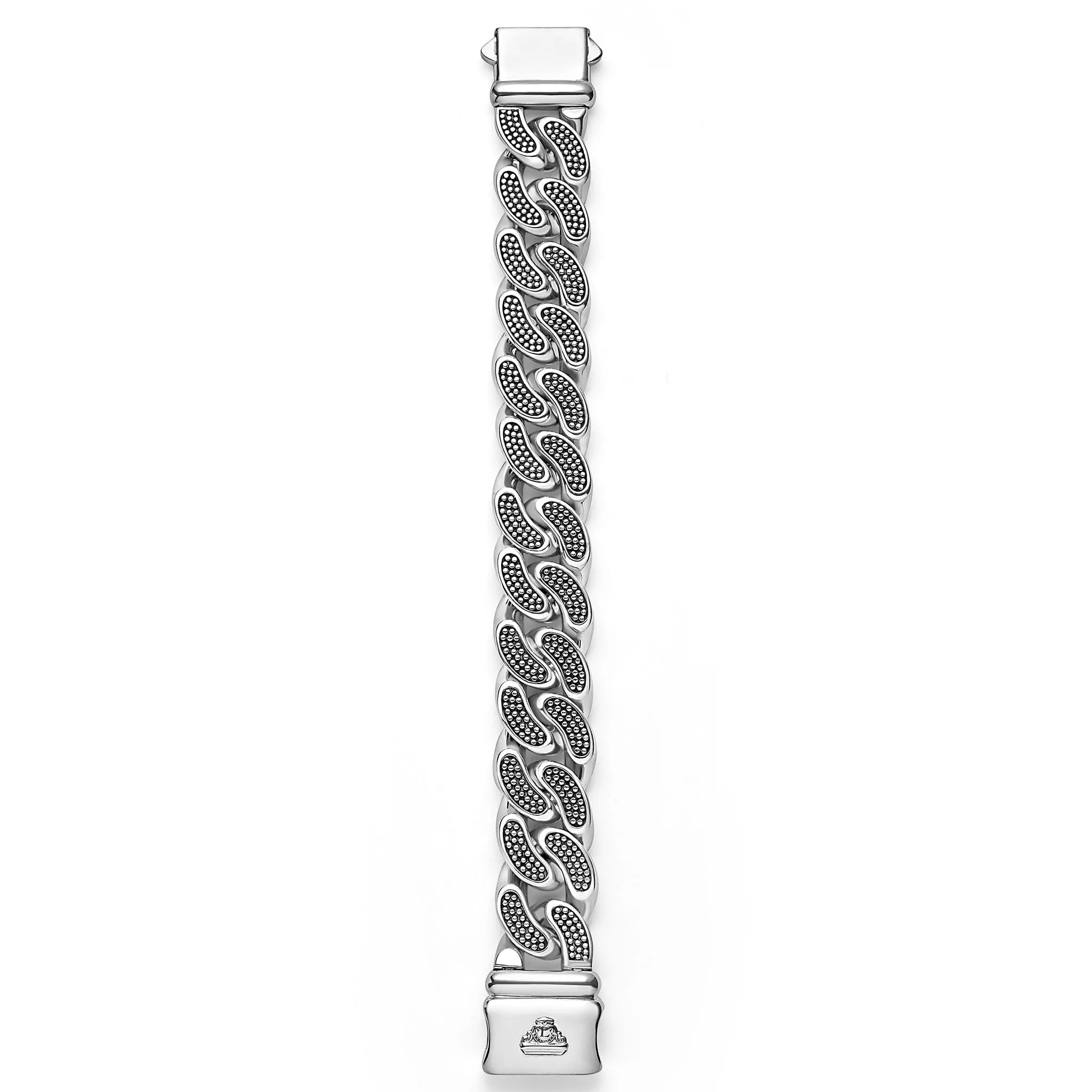 Anthem Silver Curb Link Chain Bracelet | 19mm sold by LAGOS product image thumbnail 5