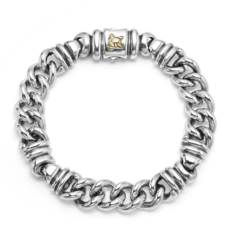 Anthem Twist Curb Chain Bracelet | 12mm sold by LAGOS
