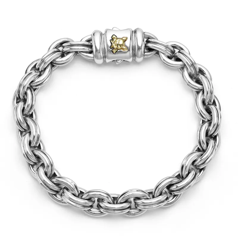 Anthem Double Link Chain Bracelet | 9.5mm sold by LAGOS