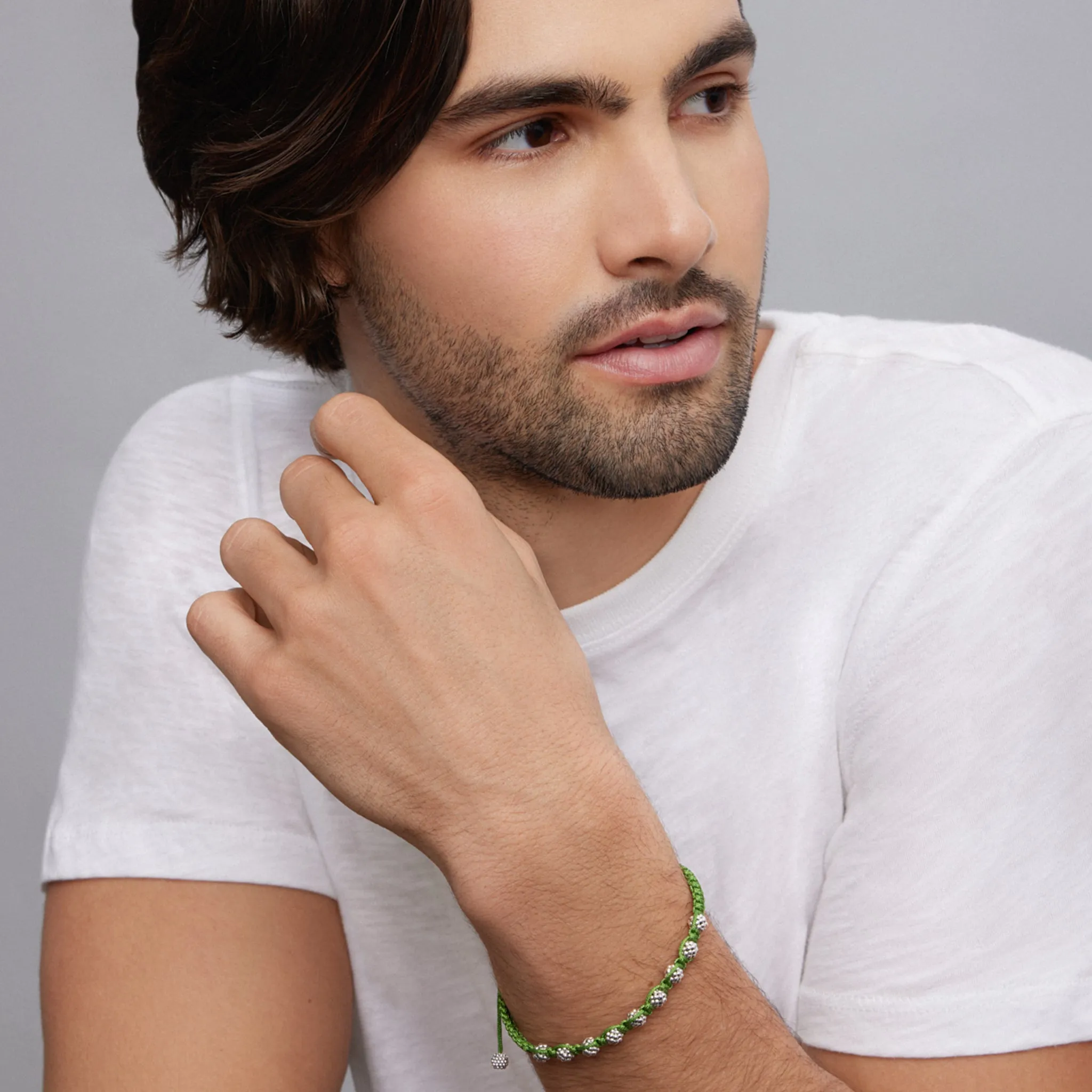 Anthem Green Macrame Bracelet sold by LAGOS product image thumbnail 2