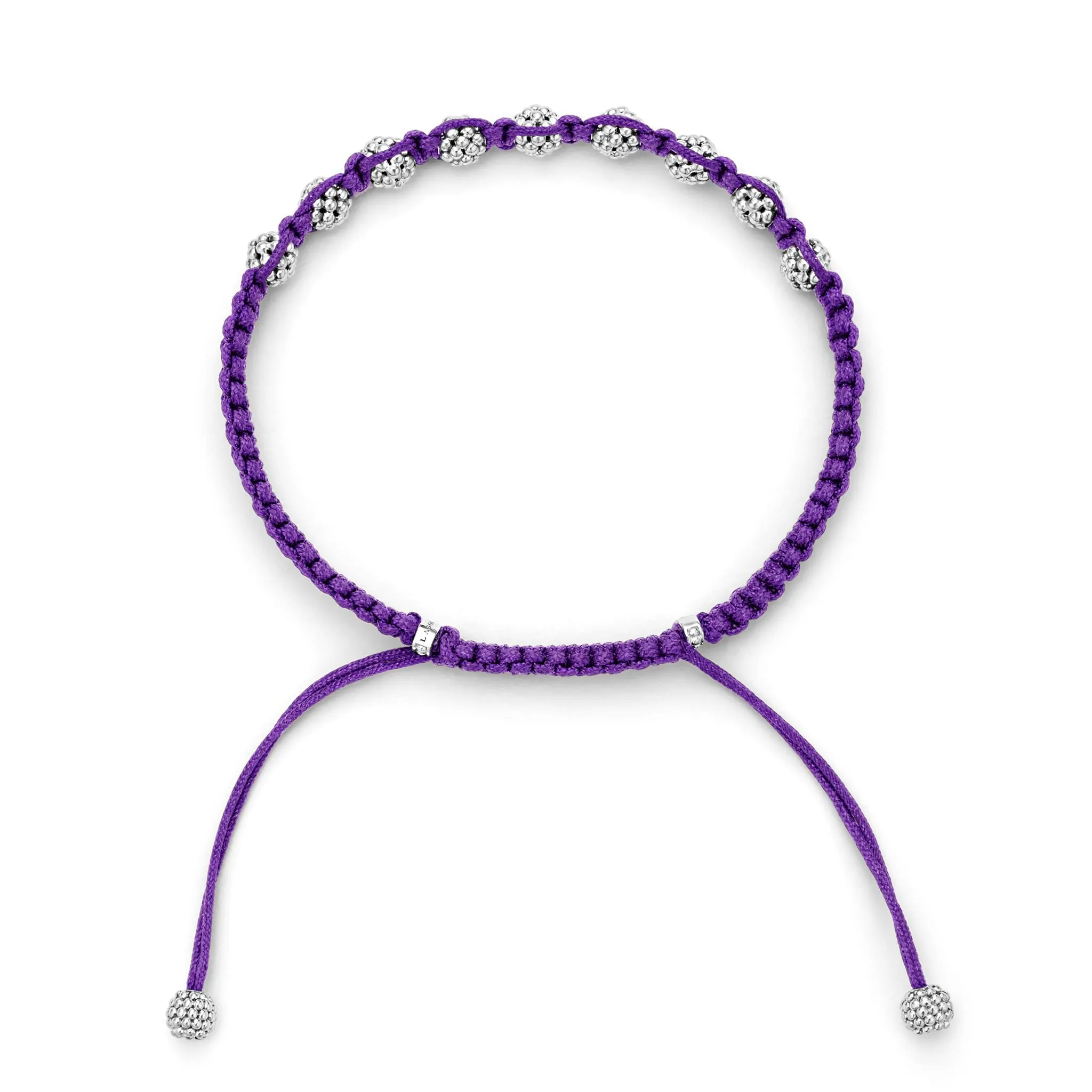 Anthem Purple Macrame Bracelet sold by LAGOS product image thumbnail 3
