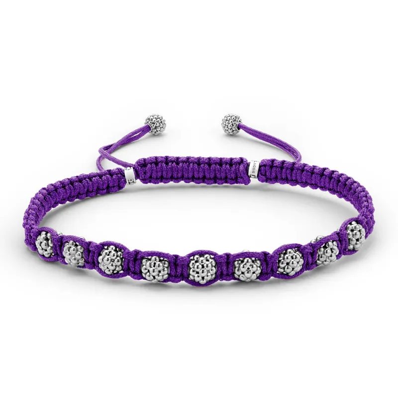 Anthem Purple Macrame Bracelet sold by LAGOS