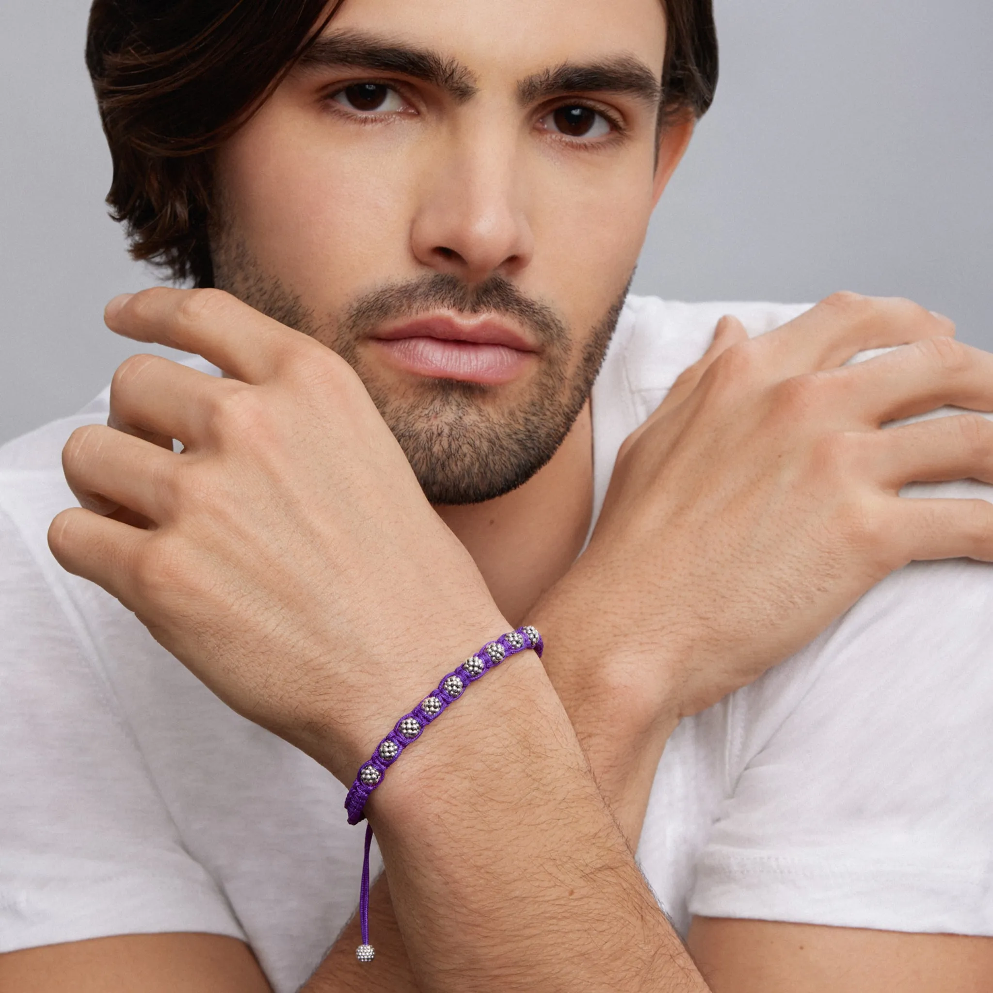 Anthem Purple Macrame Bracelet sold by LAGOS product image thumbnail 2