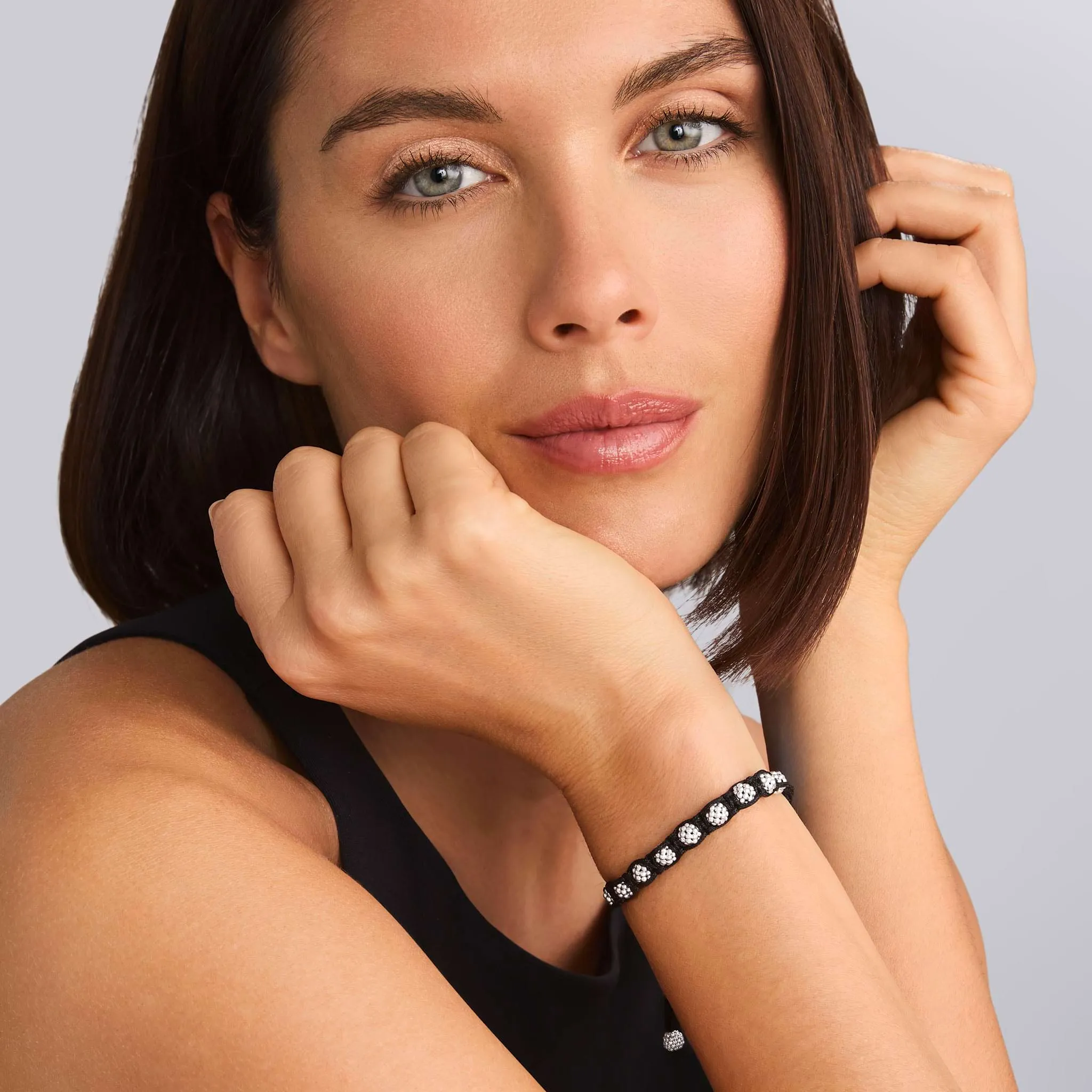 Anthem Black Macrame Bracelet sold by LAGOS product image thumbnail 4