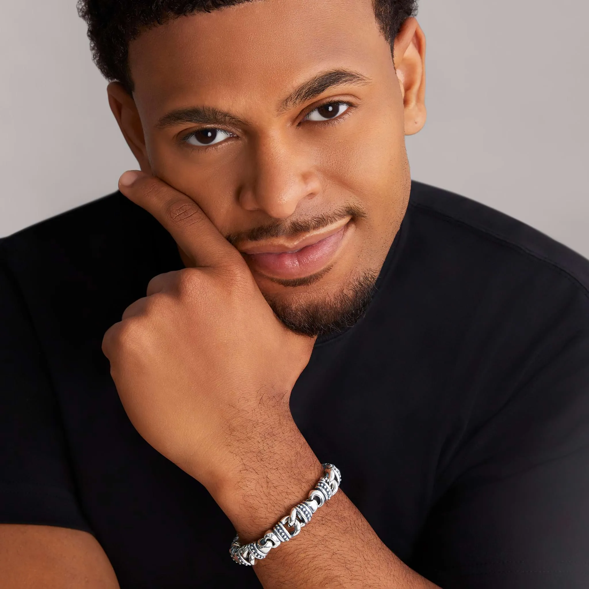 Anthem Curb Link Chain Bracelet | 13mm sold by LAGOS product image thumbnail 2