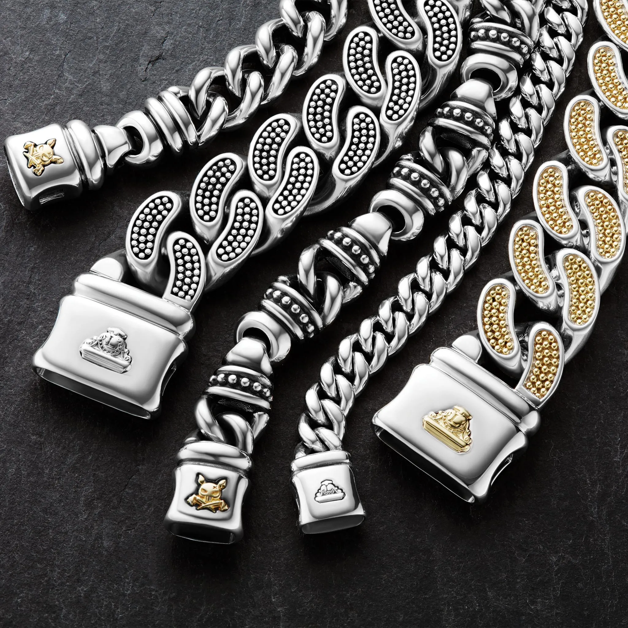 Anthem Curb Link Chain Bracelet | 13mm sold by LAGOS product image thumbnail 4