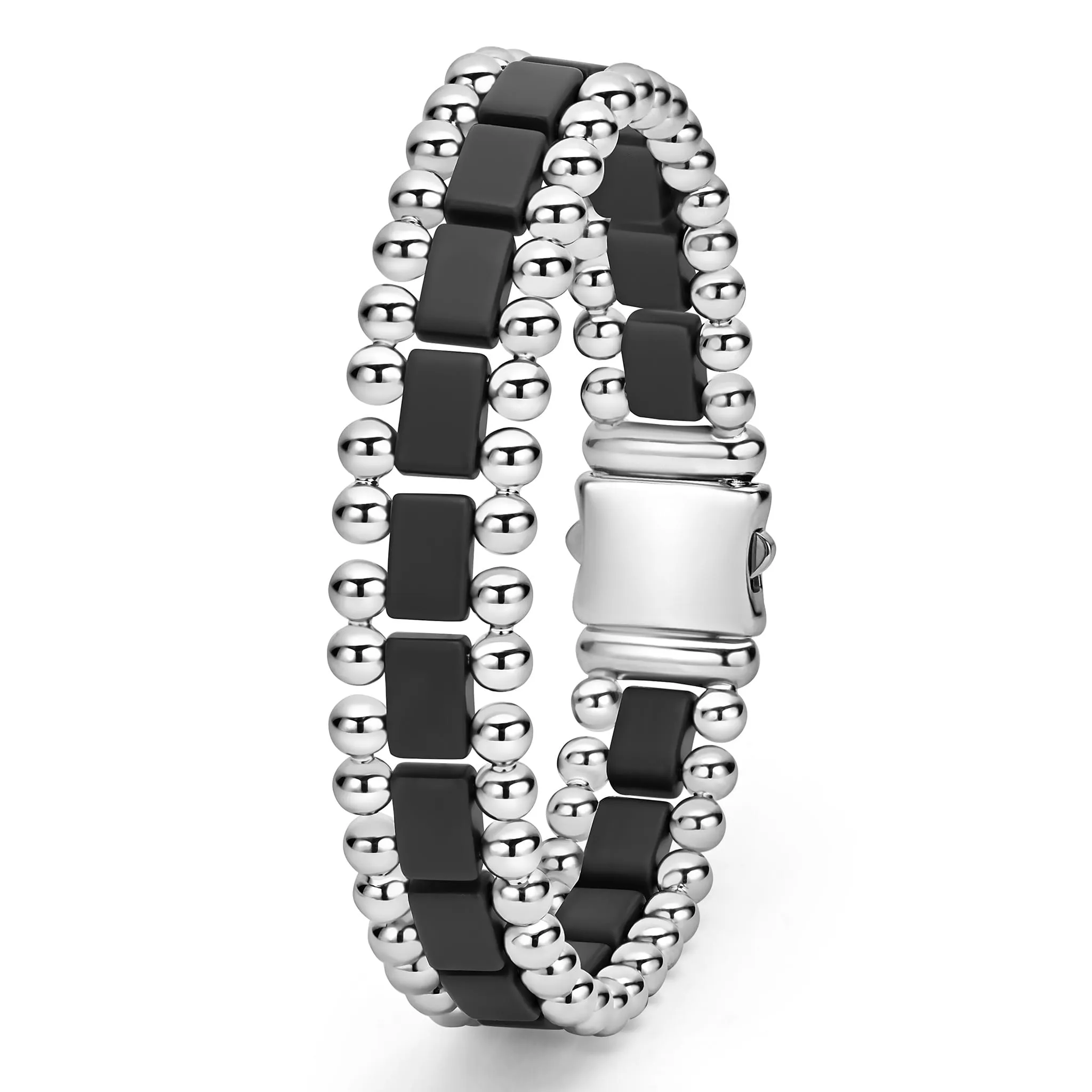 Anthem Matte Black Ceramic Link Bracelet sold by LAGOS product image thumbnail 5