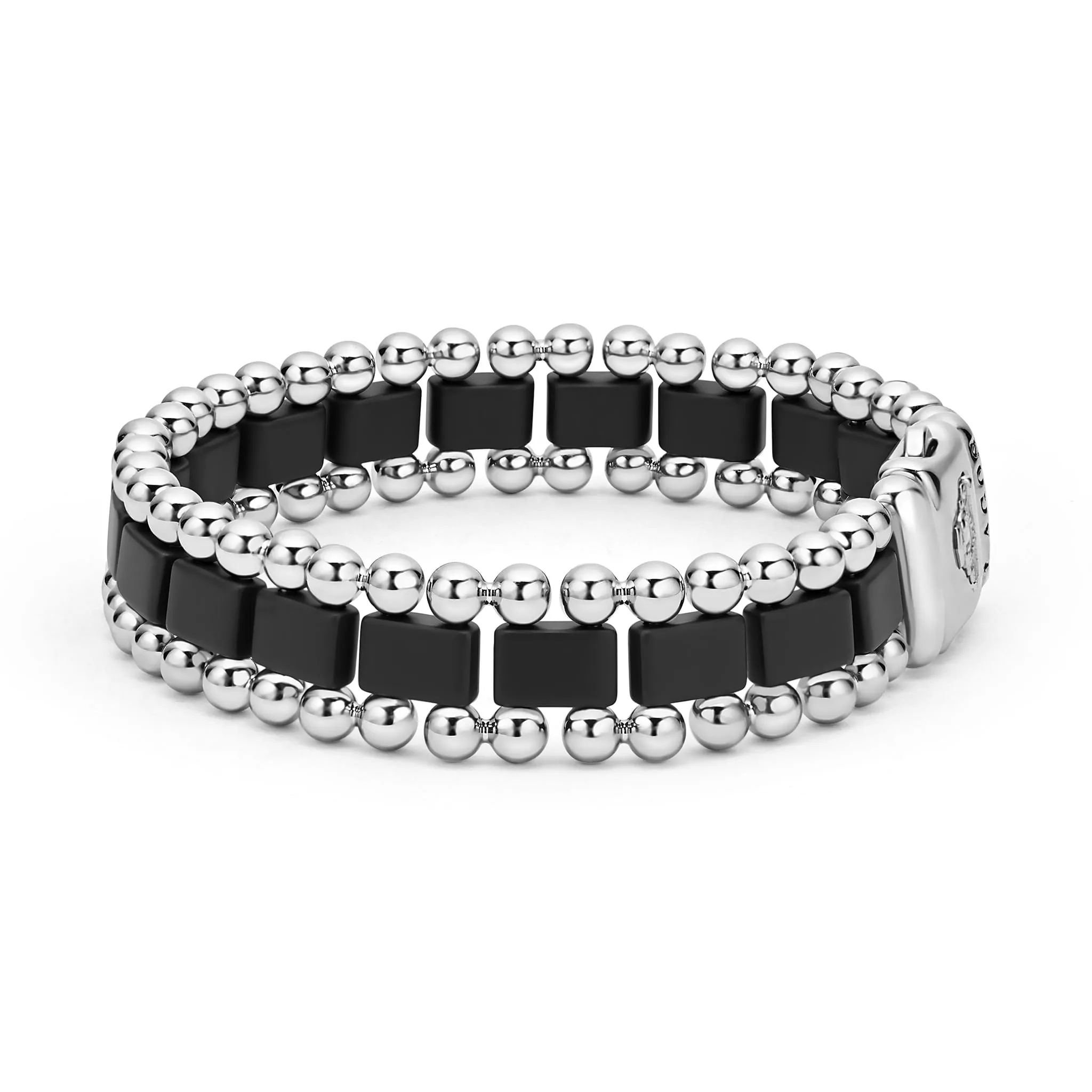 Anthem Matte Black Ceramic Link Bracelet sold by LAGOS product image thumbnail 3