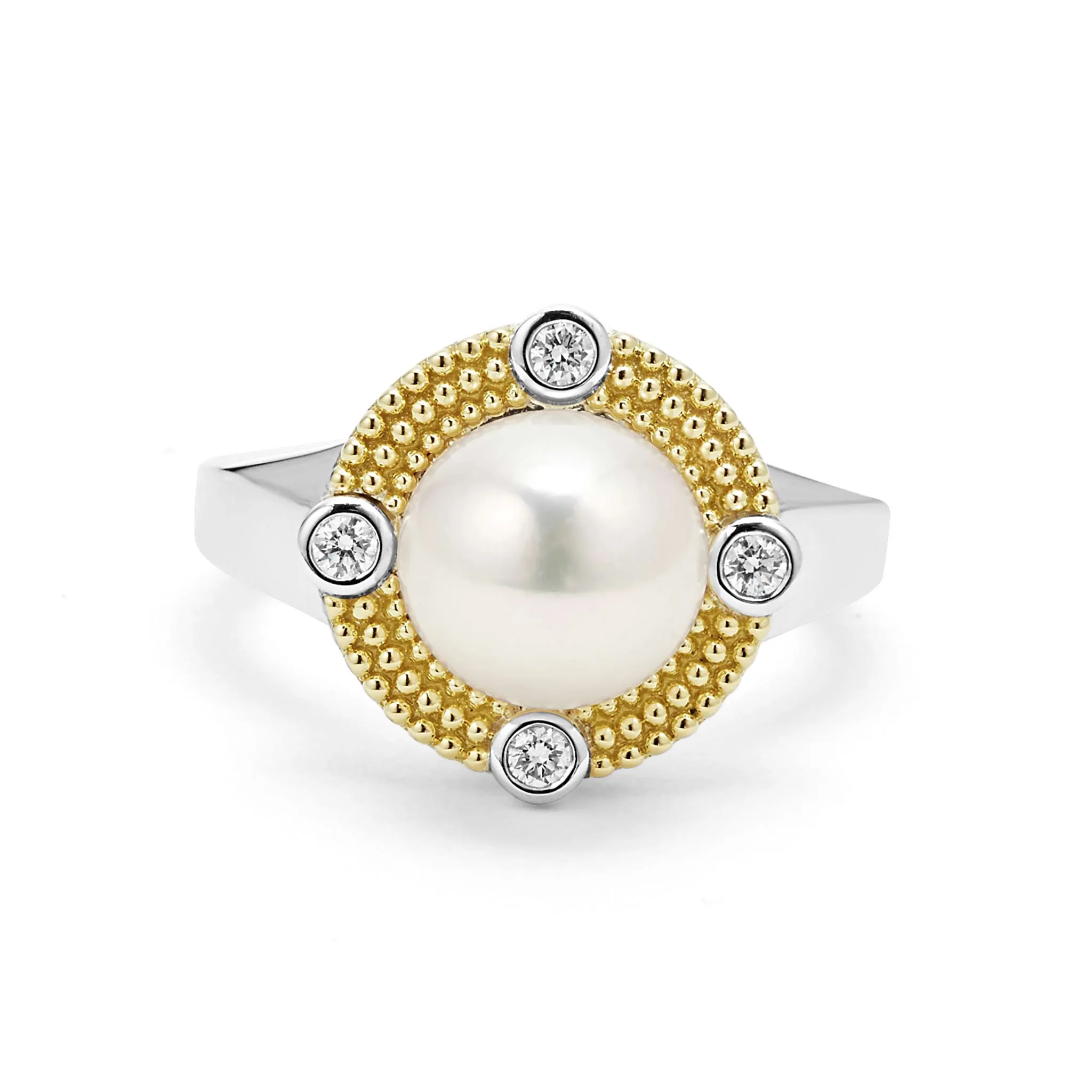 Luna Pearl Diamond Ring sold by LAGOS product image thumbnail 5