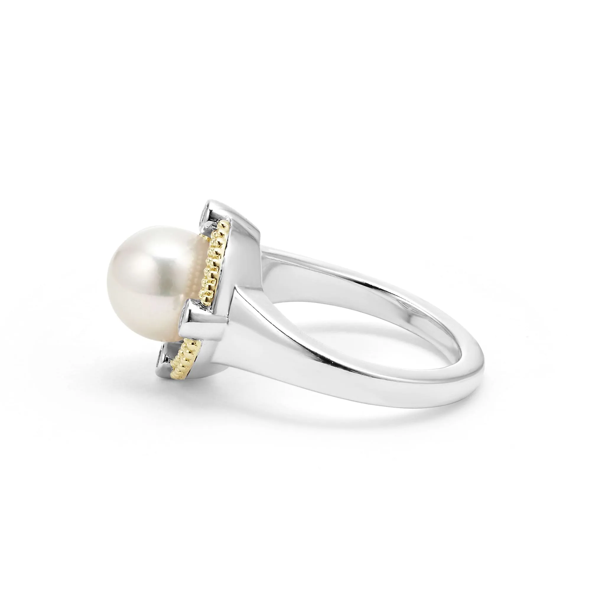 Luna Pearl Diamond Ring sold by LAGOS product image thumbnail 3