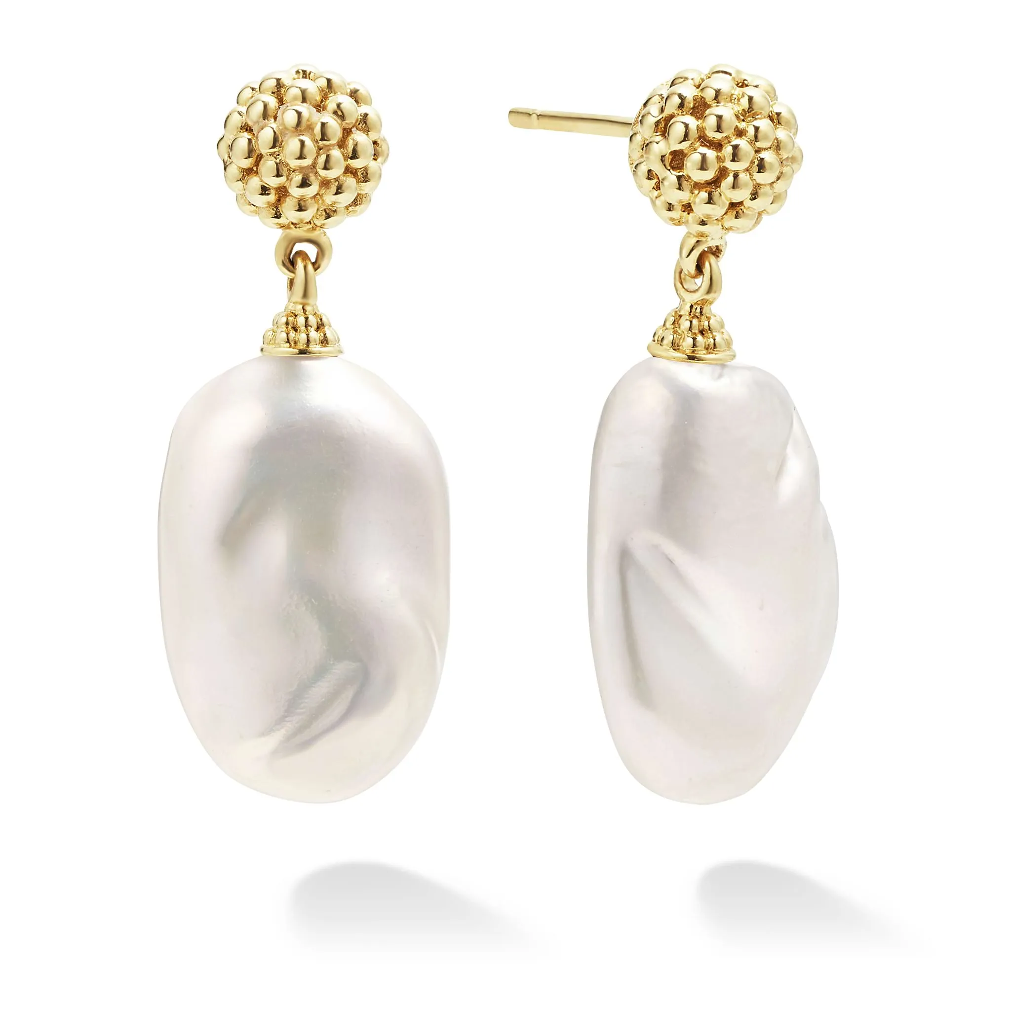 Luna Baroque Pearl Drop Earrings sold by LAGOS product image thumbnail 3
