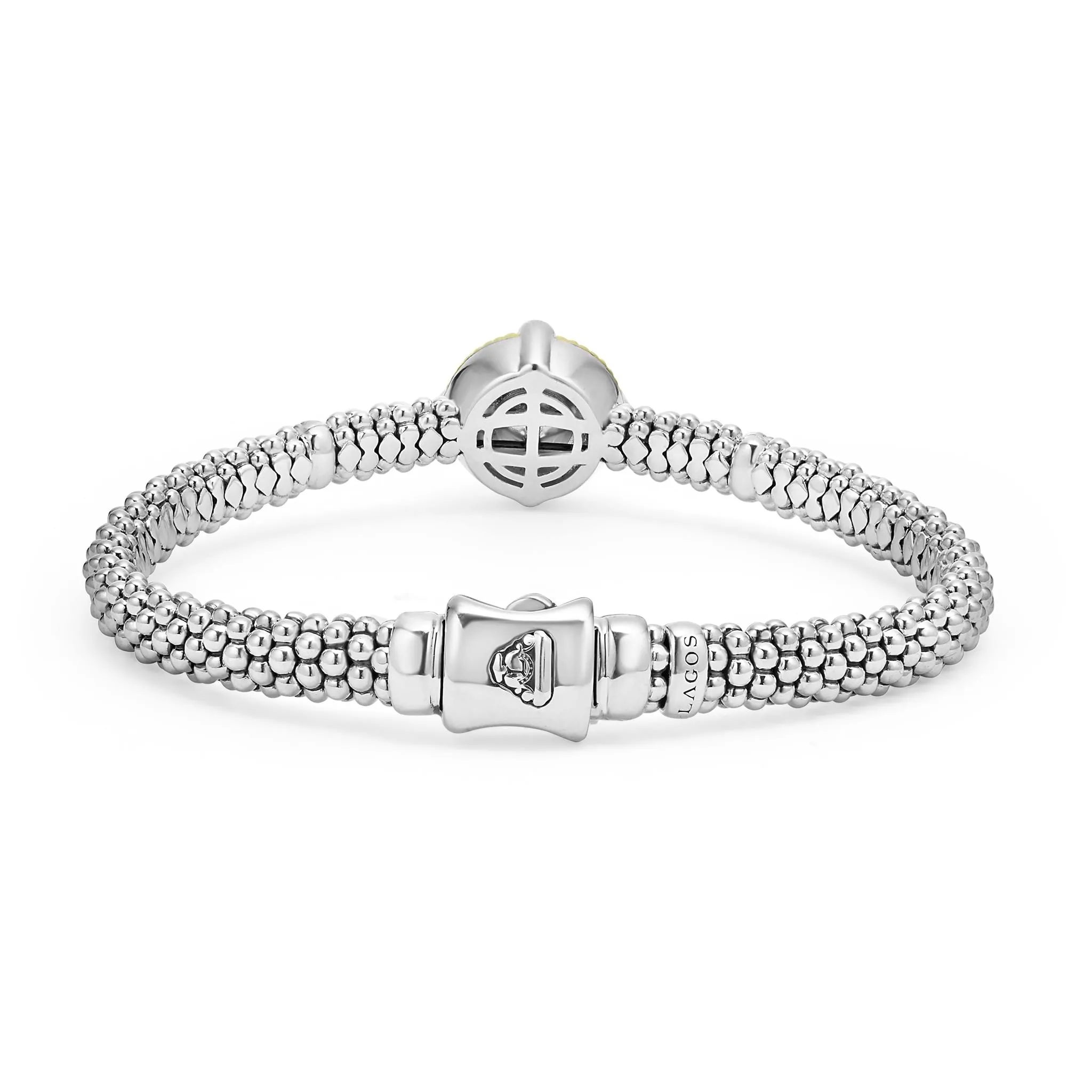 Luna Tahitian Black Pearl Diamond Caviar Bracelet | 6mm sold by LAGOS product image thumbnail 5