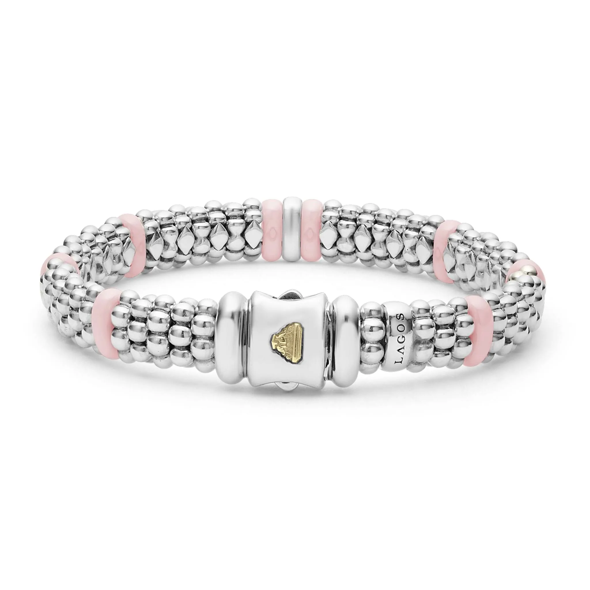 Pink Caviar Pink Single Station Diamond Caviar Bracelet | 9mm sold by LAGOS product image thumbnail 5