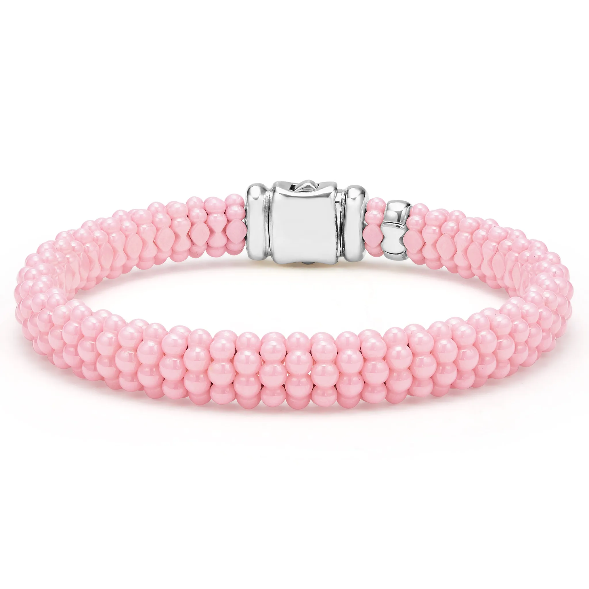 Pink Caviar Pink Ceramic Beaded Bracelet | 9mm sold by LAGOS