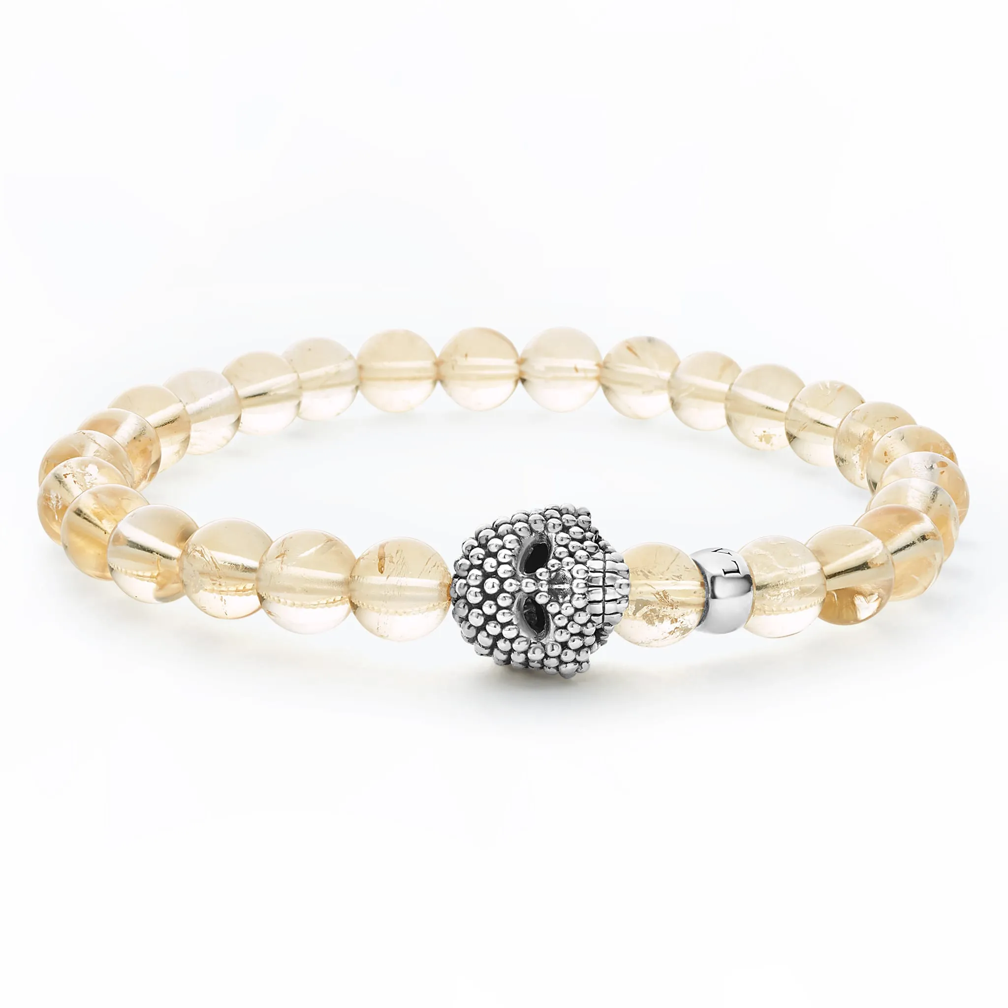 Anthem Citrine Skull Bead Bracelet sold by LAGOS