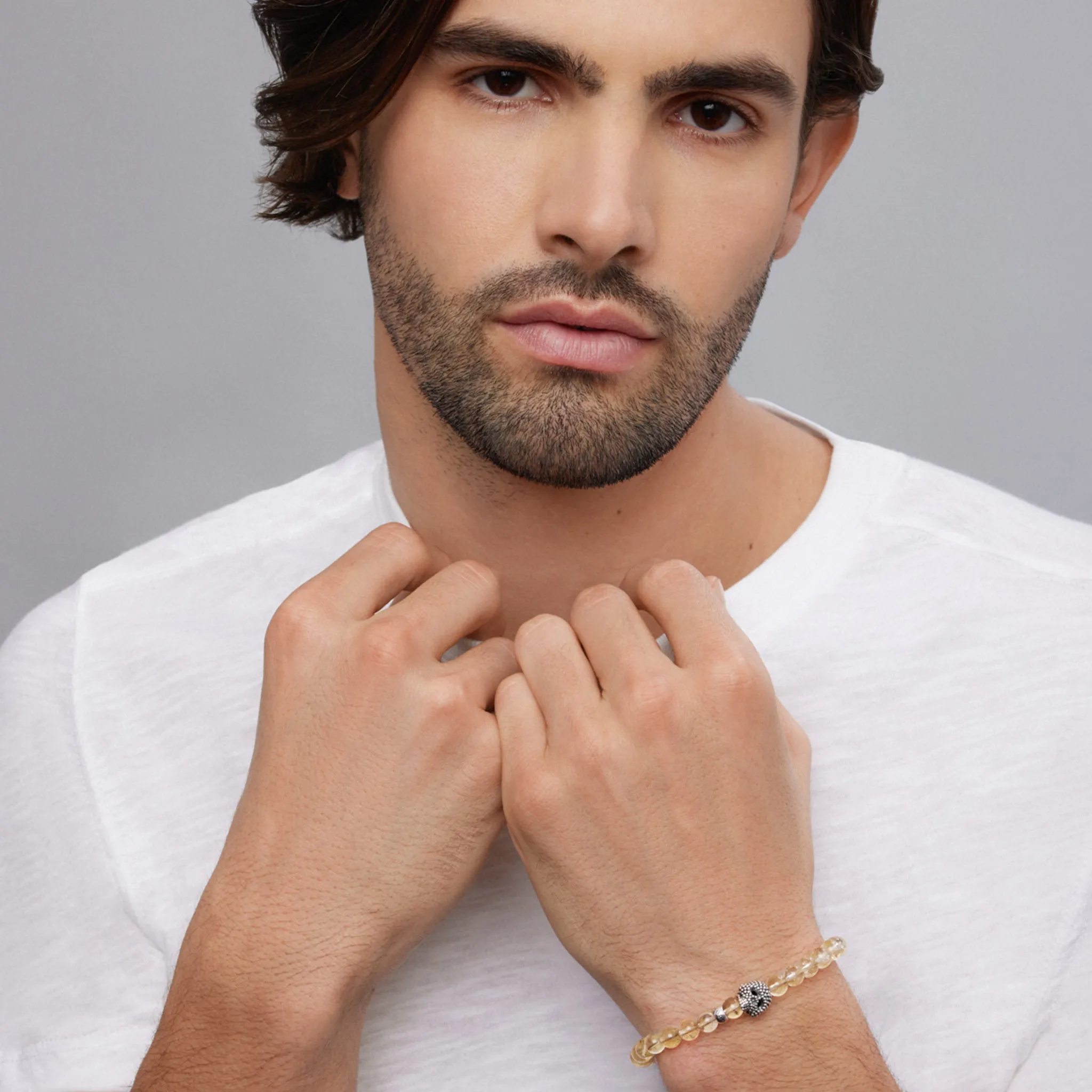 Anthem Citrine Skull Bead Bracelet sold by LAGOS product image thumbnail 2