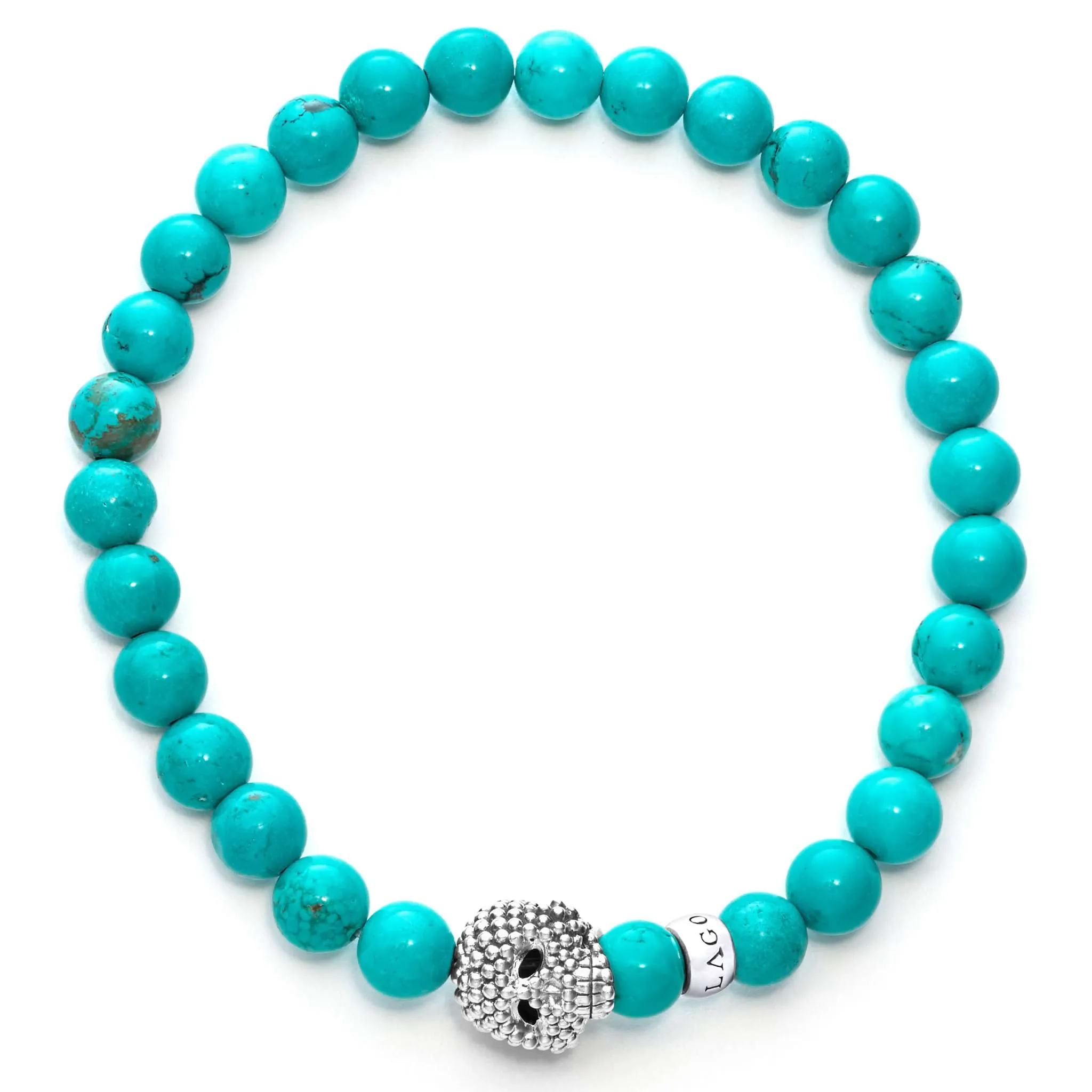 Anthem Turquoise Skull Bead Bracelet sold by LAGOS product image thumbnail 3