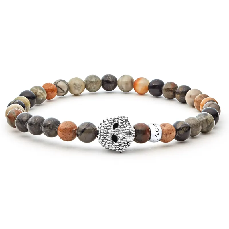Anthem Picasso Jasper Skull Bead Bracelet sold by LAGOS