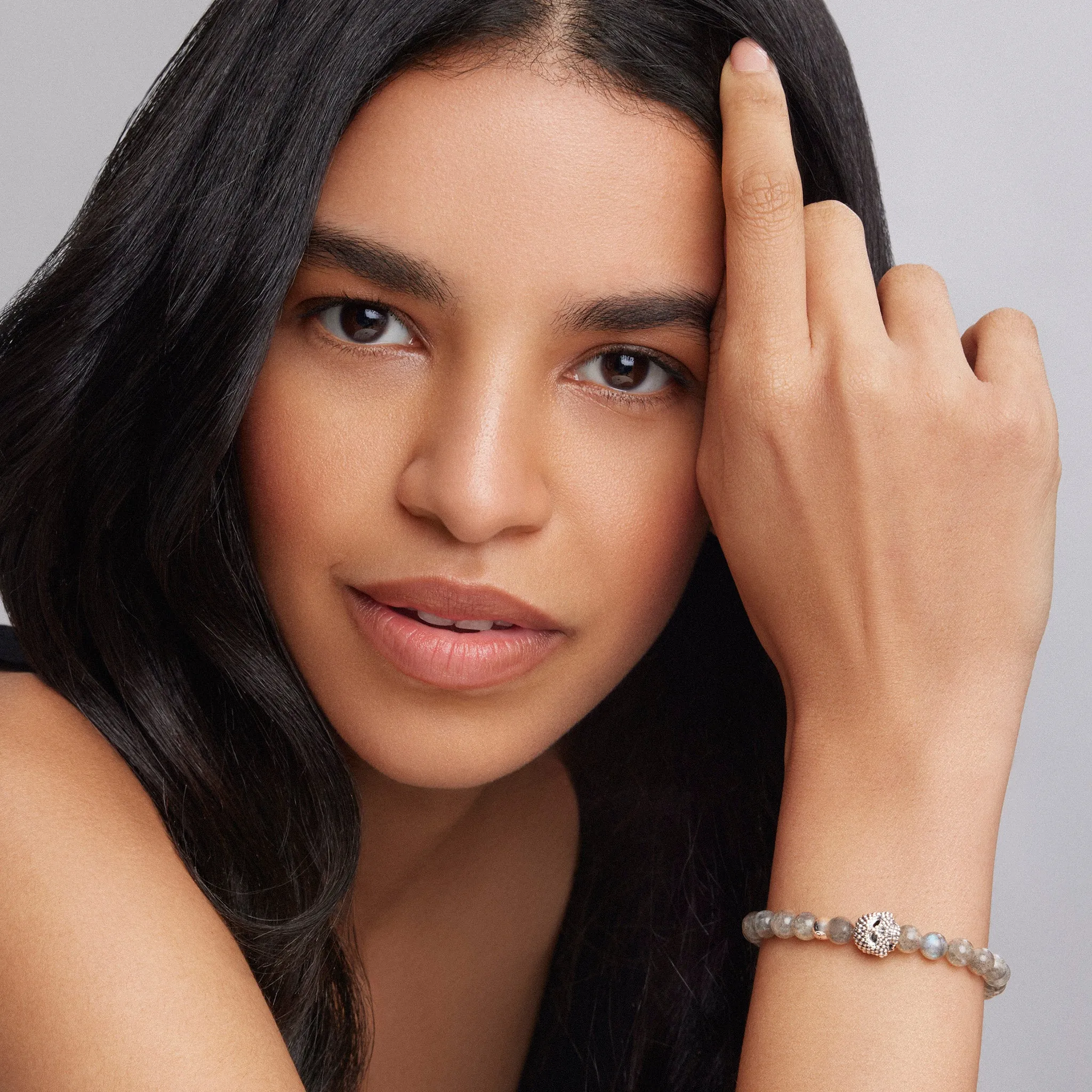 Anthem Labradorite Skull Bead Bracelet sold by LAGOS product image thumbnail 2