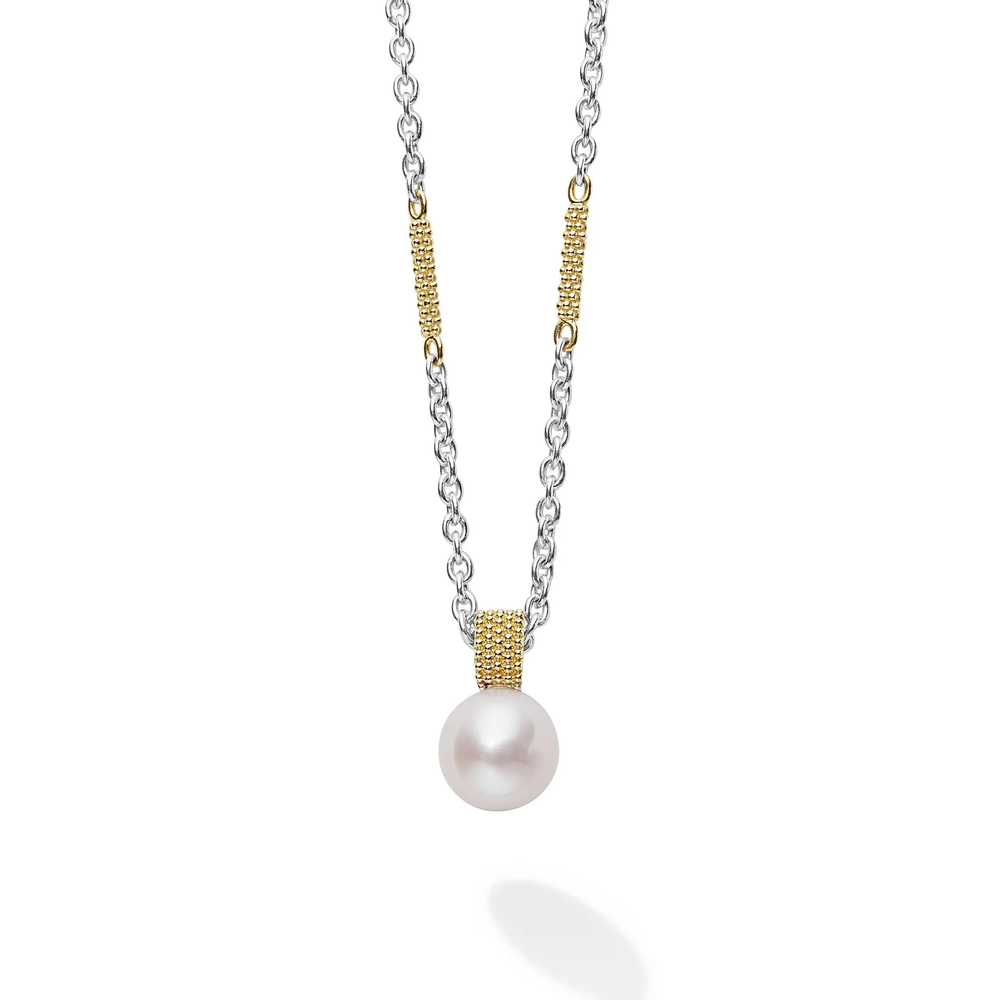 Luna Pearl Pendant Necklace sold by LAGOS