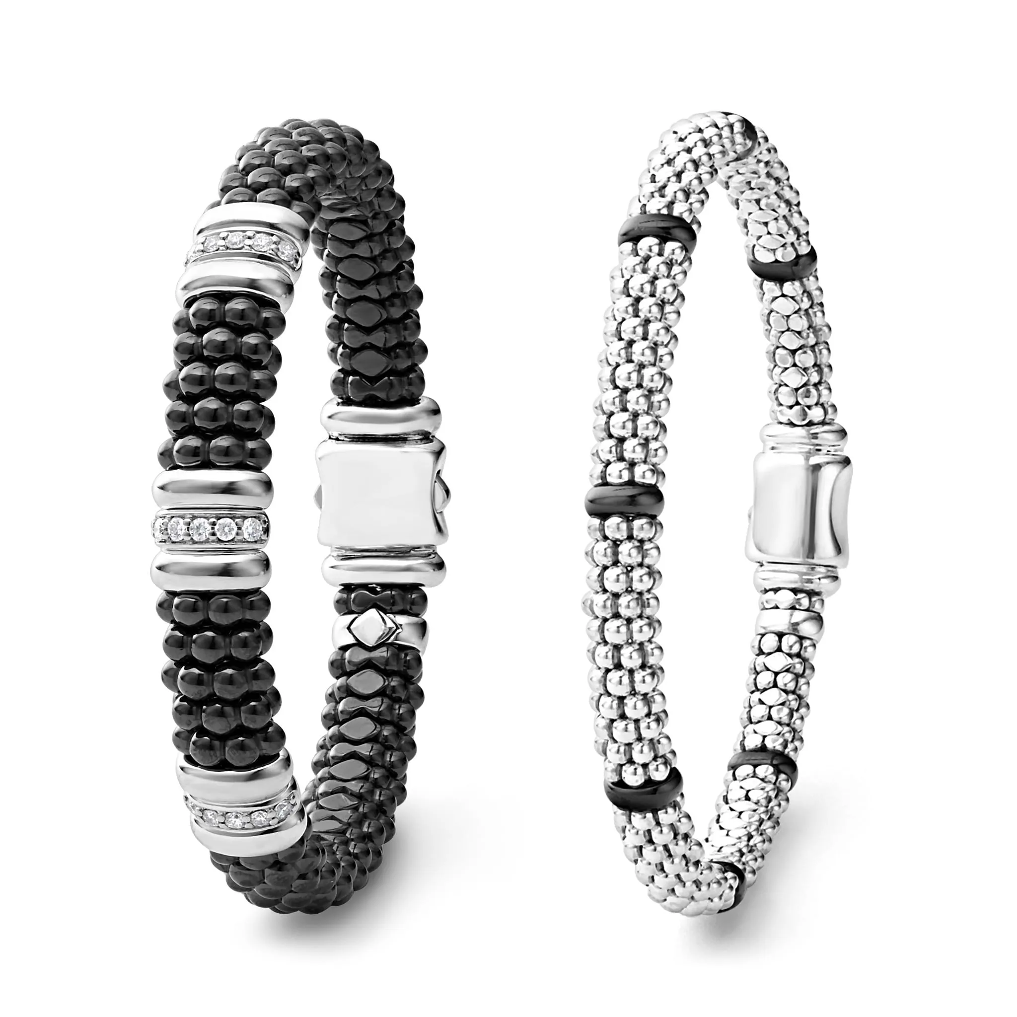 Black Caviar Black Ceramic Caviar Bracelet Gift Set sold by LAGOS