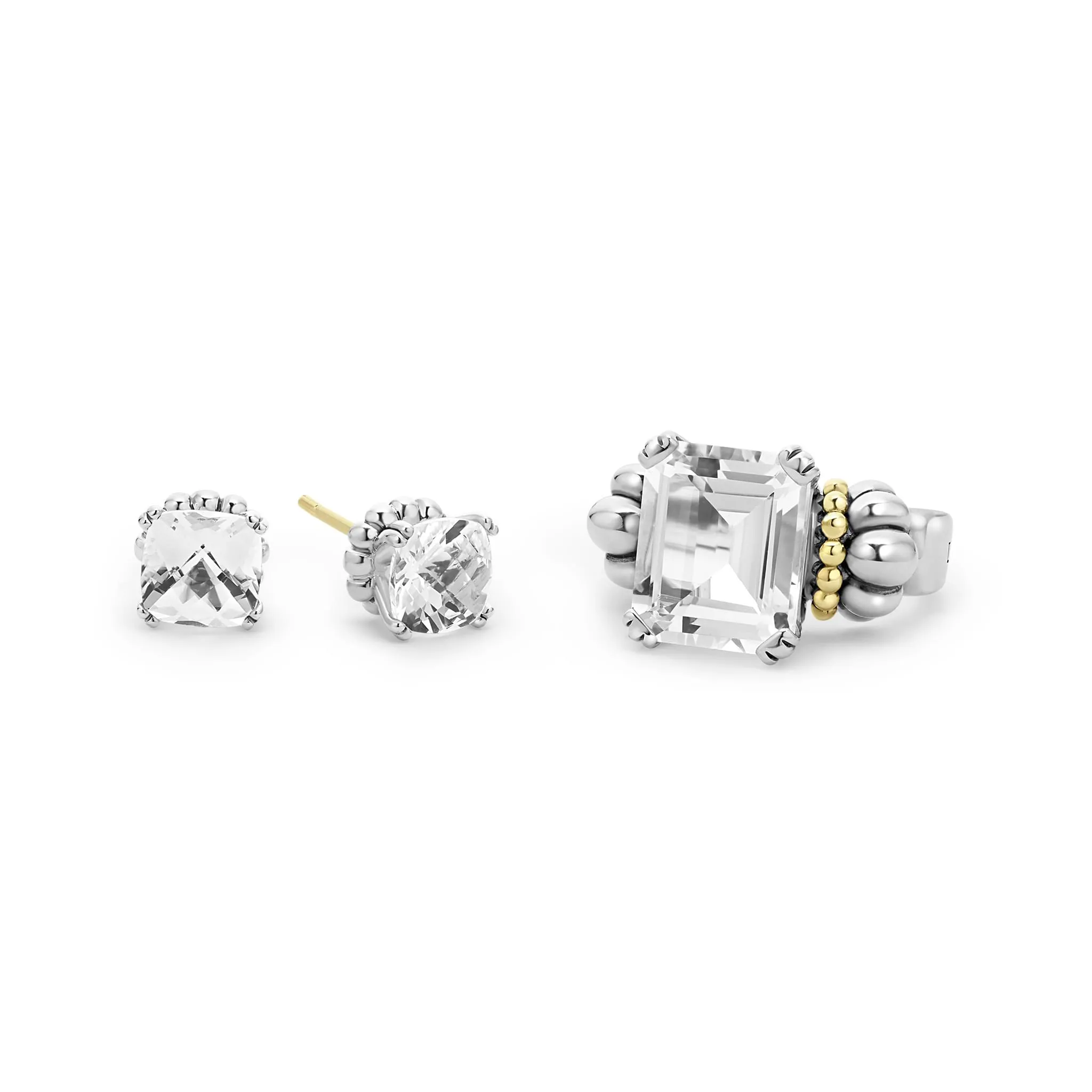 Glacier White Topaz Caviar Gift Set sold by LAGOS