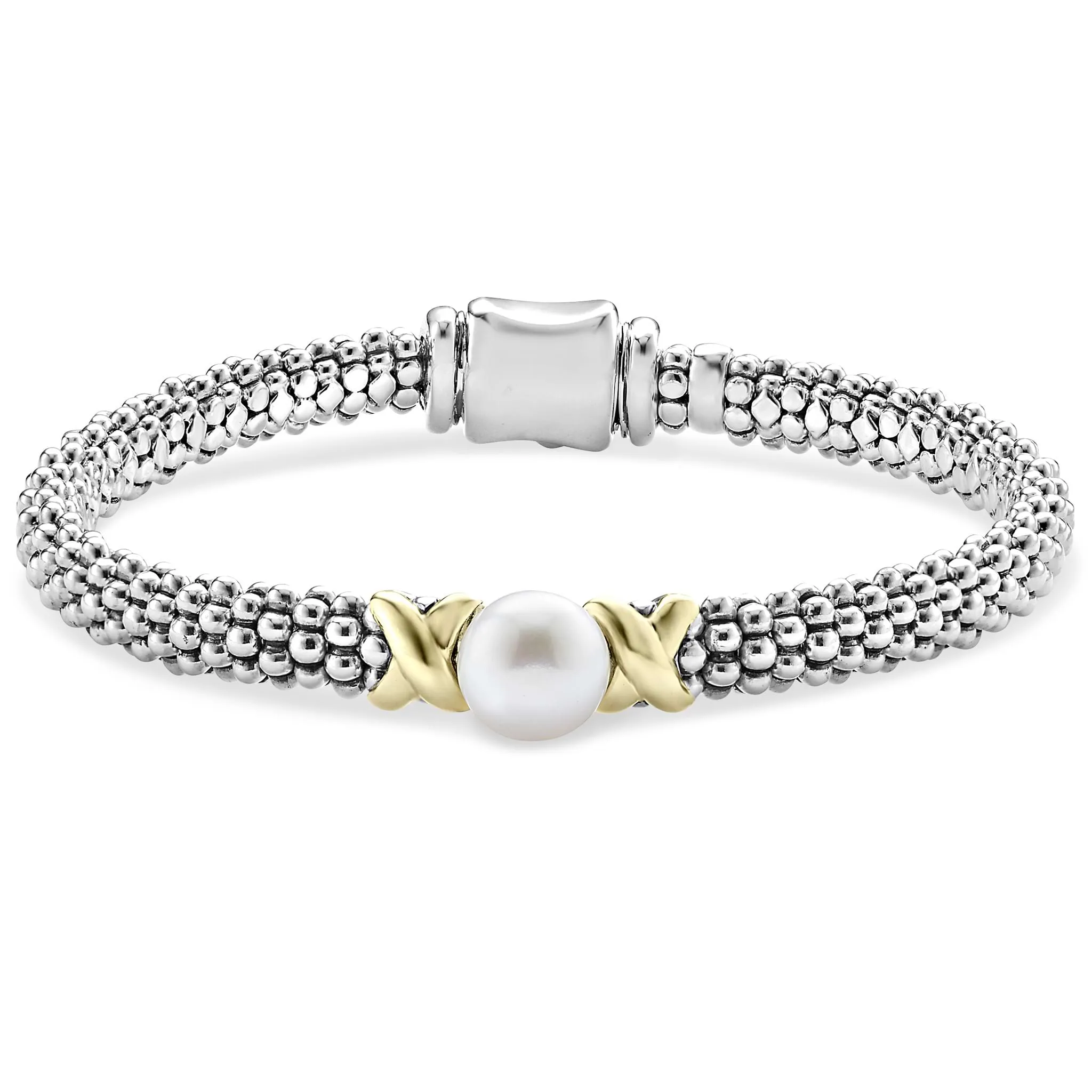 Signature Caviar Two-Tone Pearl Bracelet Gift Set sold by LAGOS product image thumbnail 3
