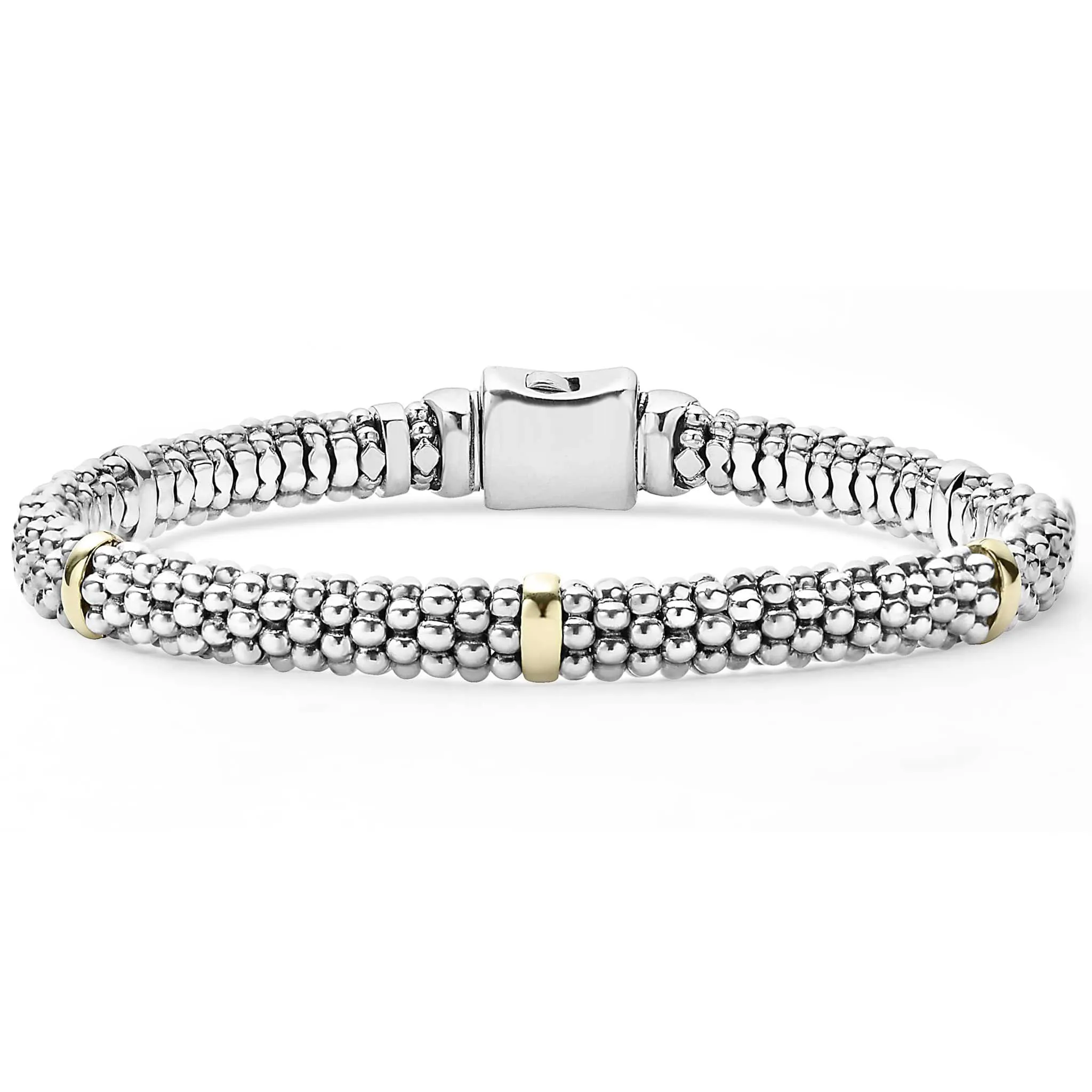 Signature Caviar Two-Tone Pearl Bracelet Gift Set sold by LAGOS product image thumbnail 2