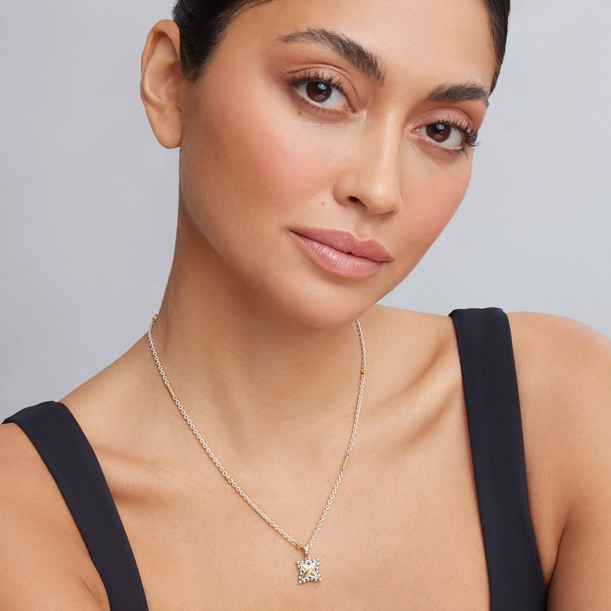 Signature Caviar Two-Tone X Charm sold by LAGOS product image thumbnail 2