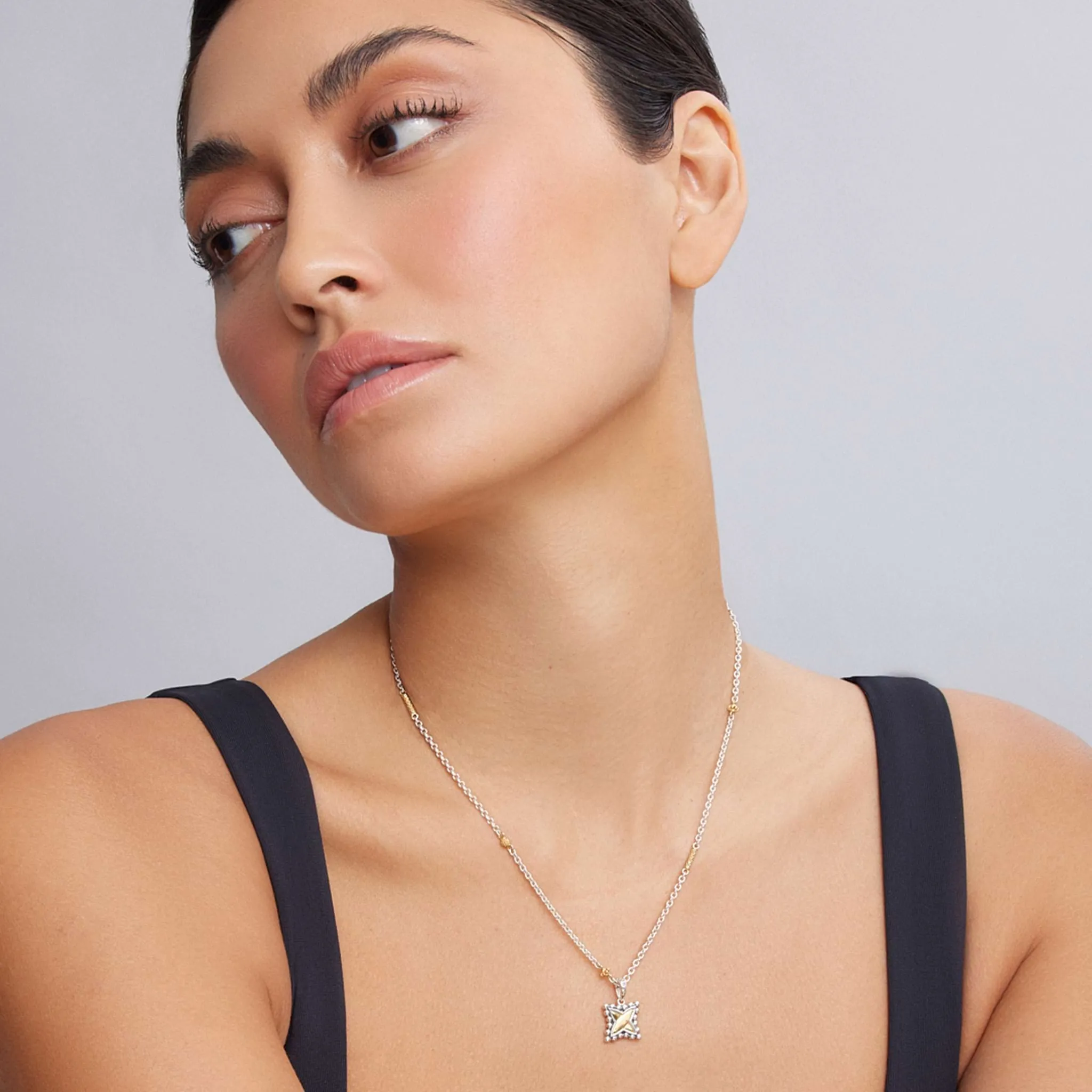 Signature Caviar Two-Tone X Charm sold by LAGOS product image thumbnail 4