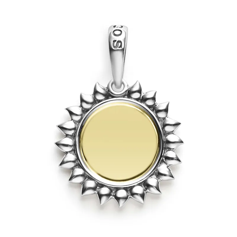Signature Caviar Two-Tone Sun Charm sold by LAGOS