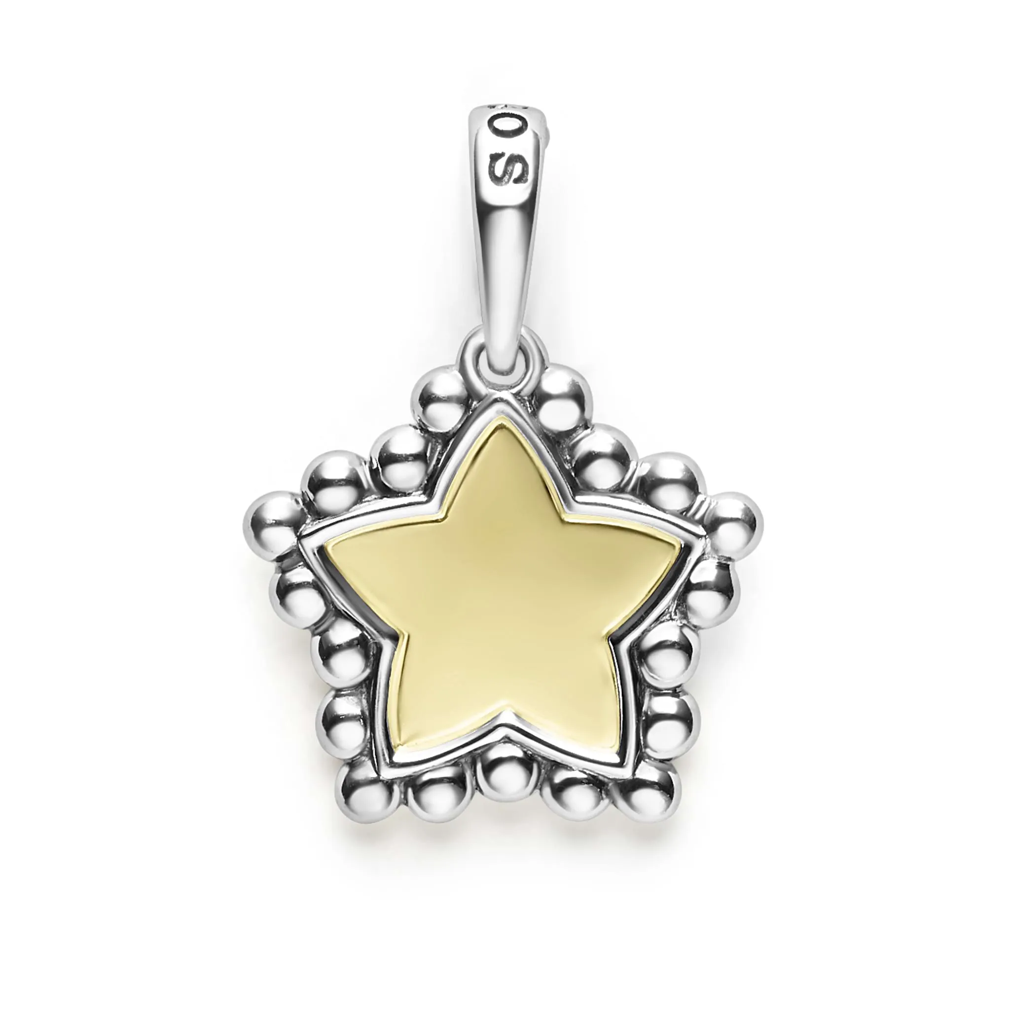 Signature Caviar Two-Tone Star Charm sold by LAGOS