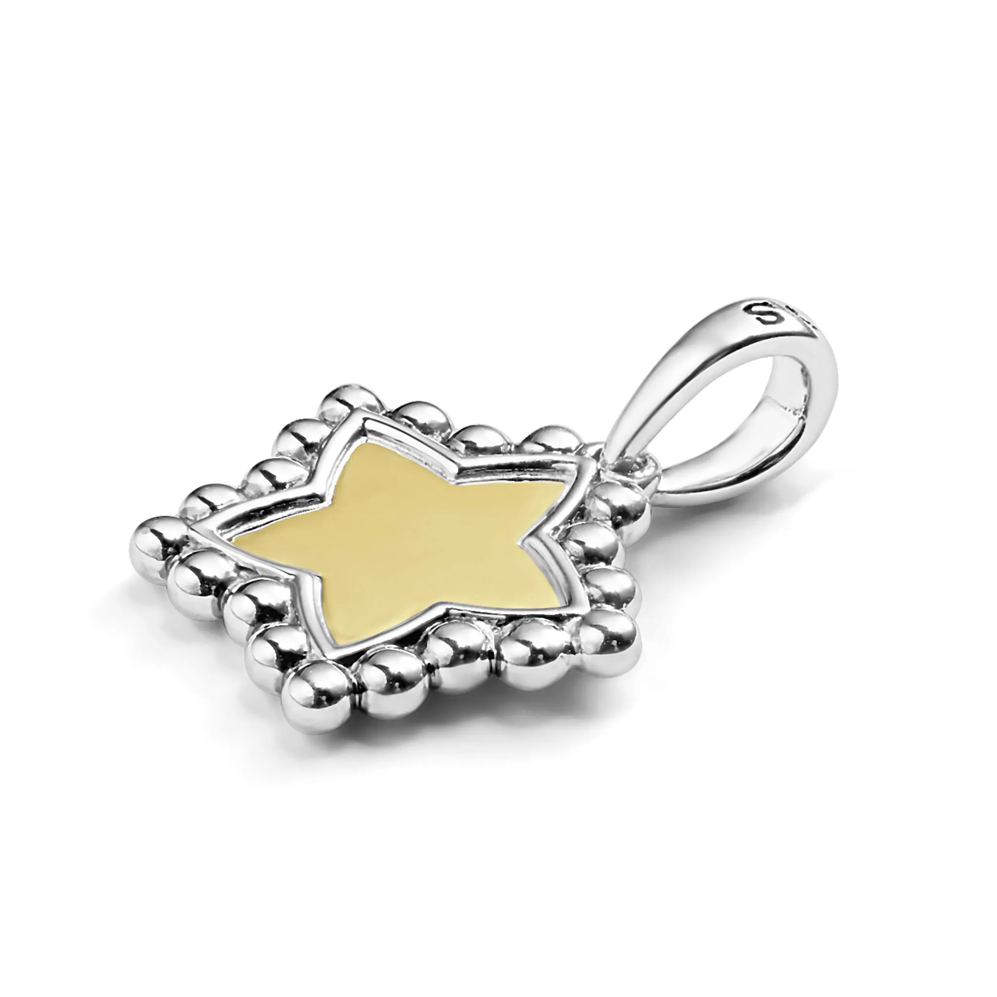 Signature Caviar Two-Tone Star Charm sold by LAGOS product image thumbnail 3