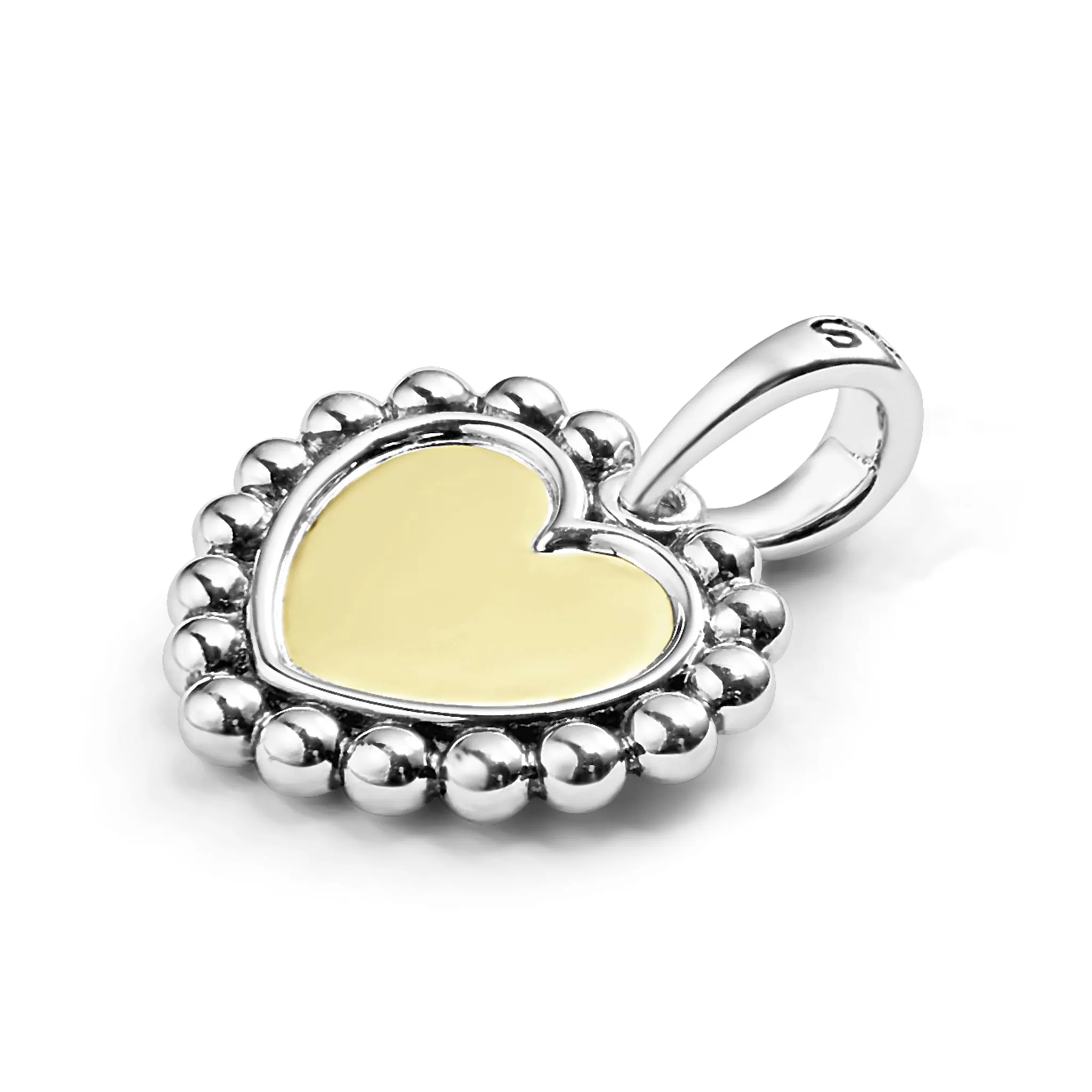 Signature Caviar Two-Tone Heart Charm sold by LAGOS product image thumbnail 3