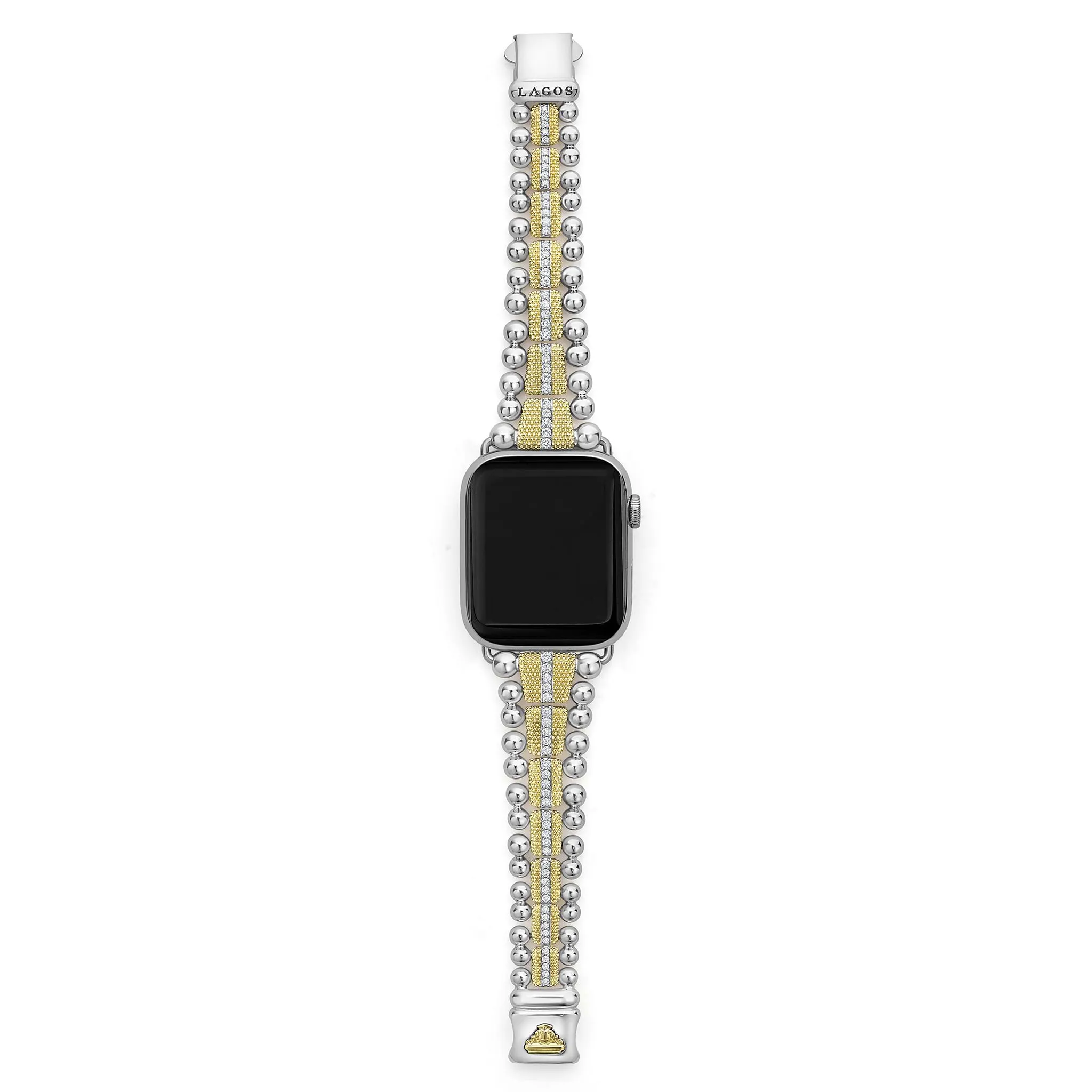 Smart Caviar 18K Gold and Diamond Caviar Beaded Watch Bracelet-42-49mm sold by LAGOS product image thumbnail 3