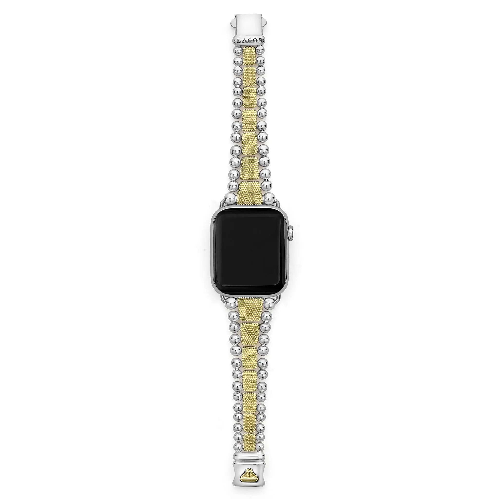 Smart Caviar 18K Gold and Sterling Silver Caviar Beaded Watch Bracelet-42-49mm sold by LAGOS product image thumbnail 3