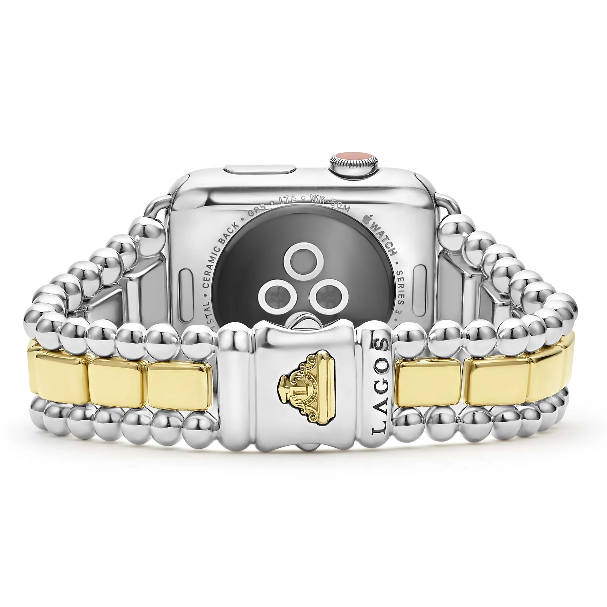 Smart Caviar 18K Gold and Sterling Silver Watch Bracelet-42-49mm sold by LAGOS product image thumbnail 4