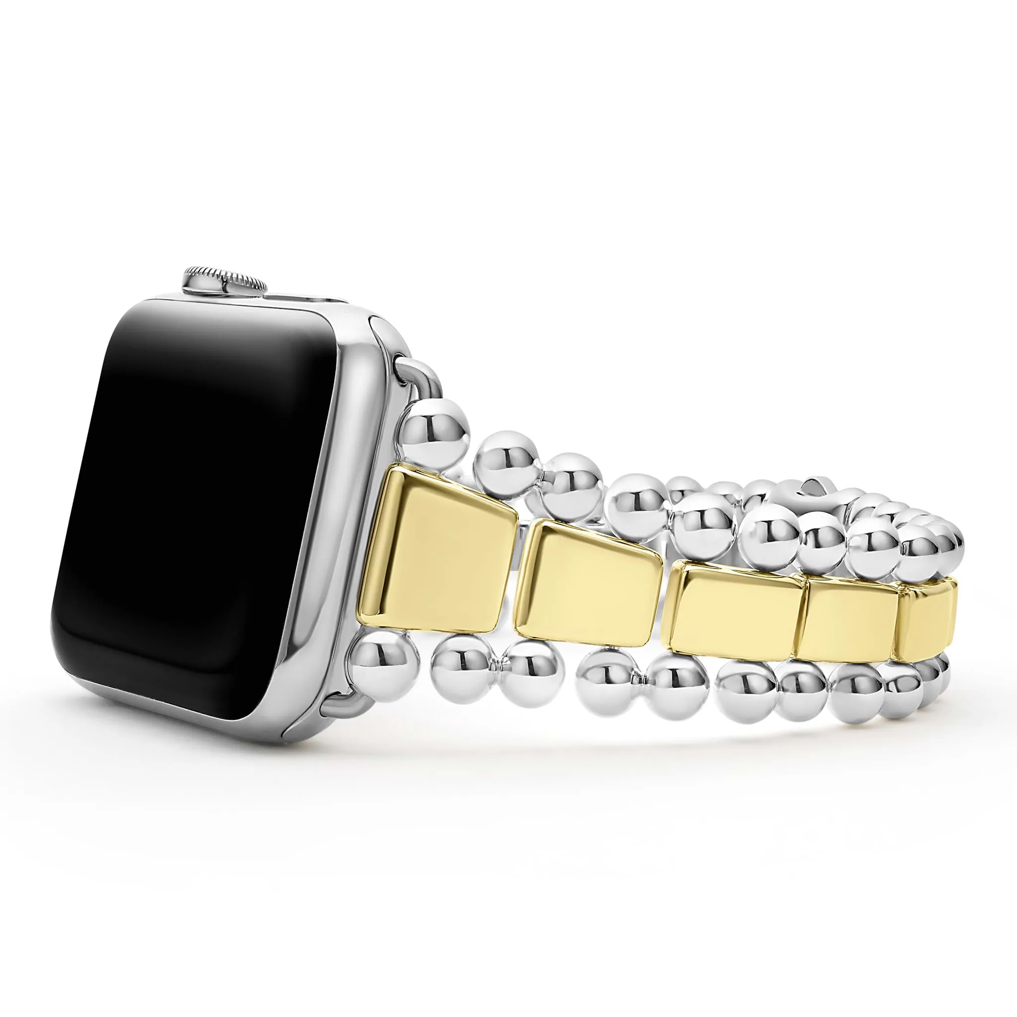 Smart Caviar 18K Gold and Sterling Silver Watch Bracelet-42-49mm sold by LAGOS