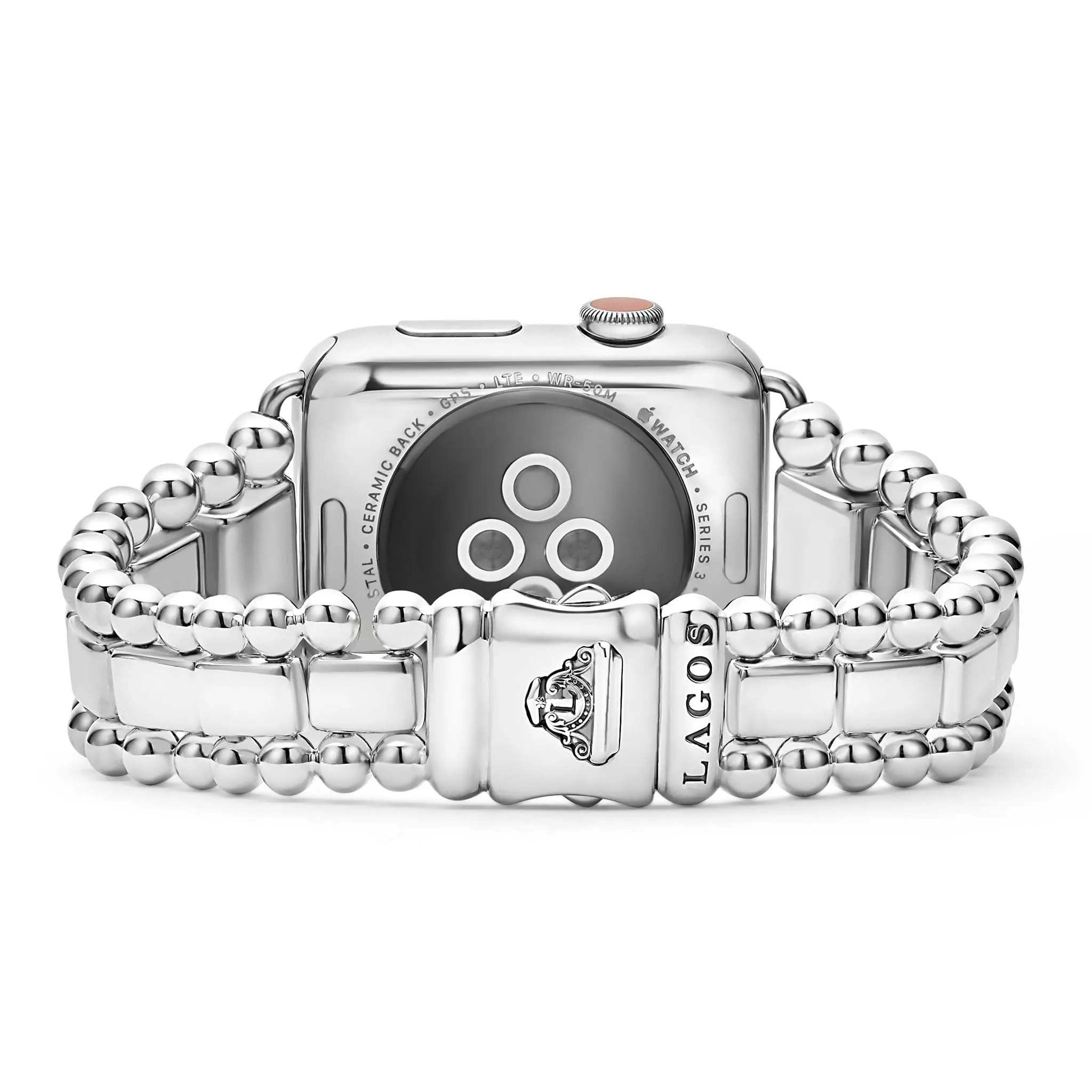 Smart Caviar Sterling Silver Watch Bracelet-42-49mm sold by LAGOS product image thumbnail 4