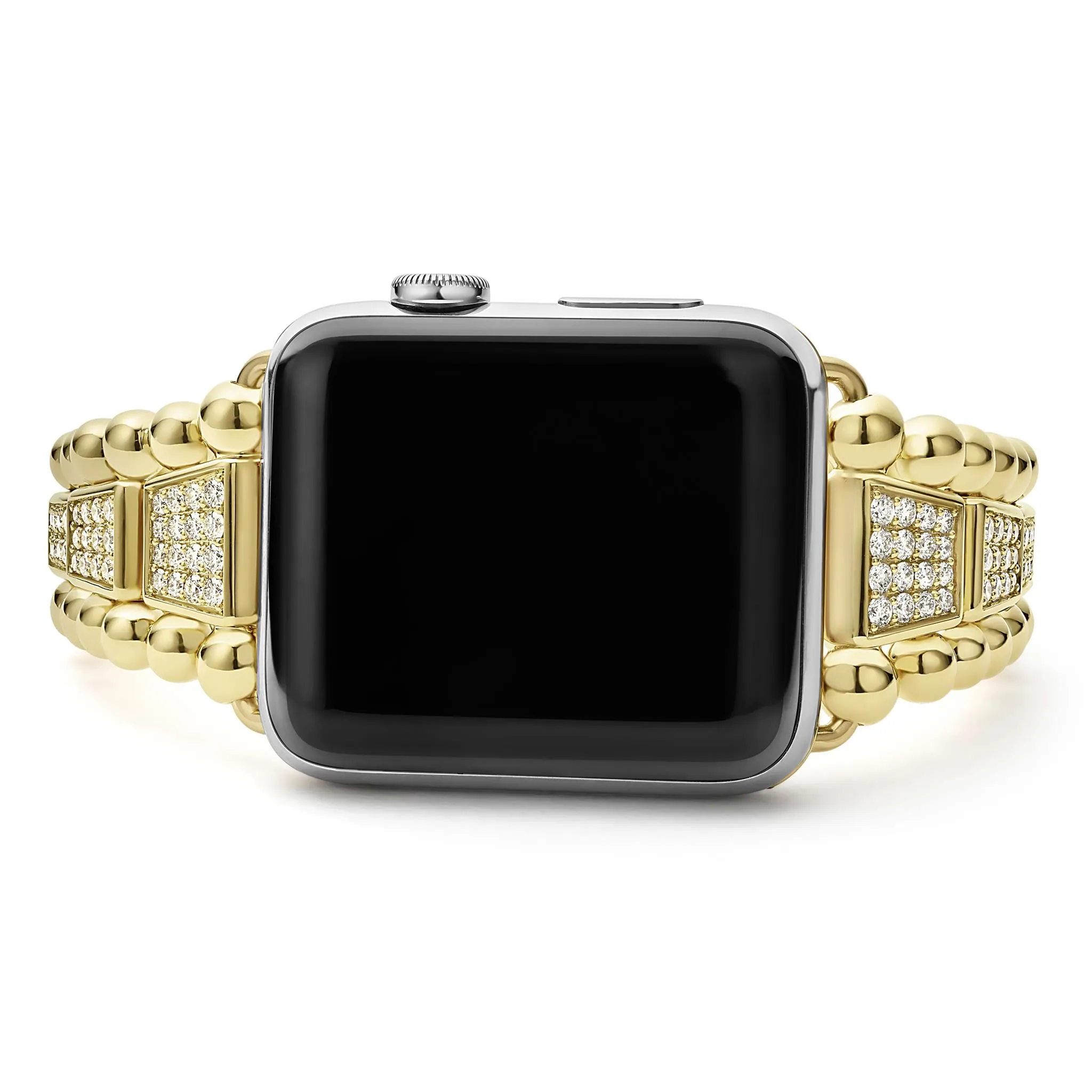 Smart Caviar 18K Gold Full Diamond Watch Bracelet-42-49mm sold by LAGOS product image thumbnail 5