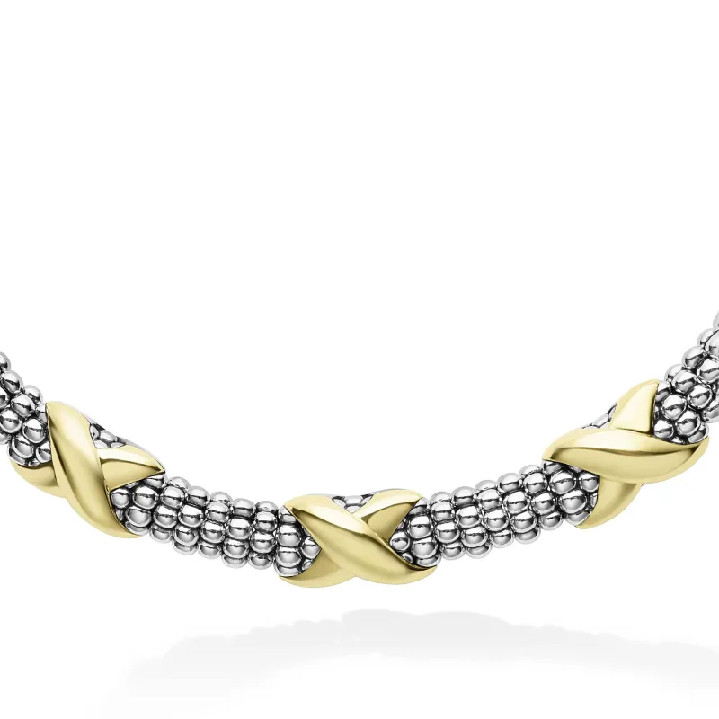 Embrace Five Station X Caviar Necklace sold by LAGOS